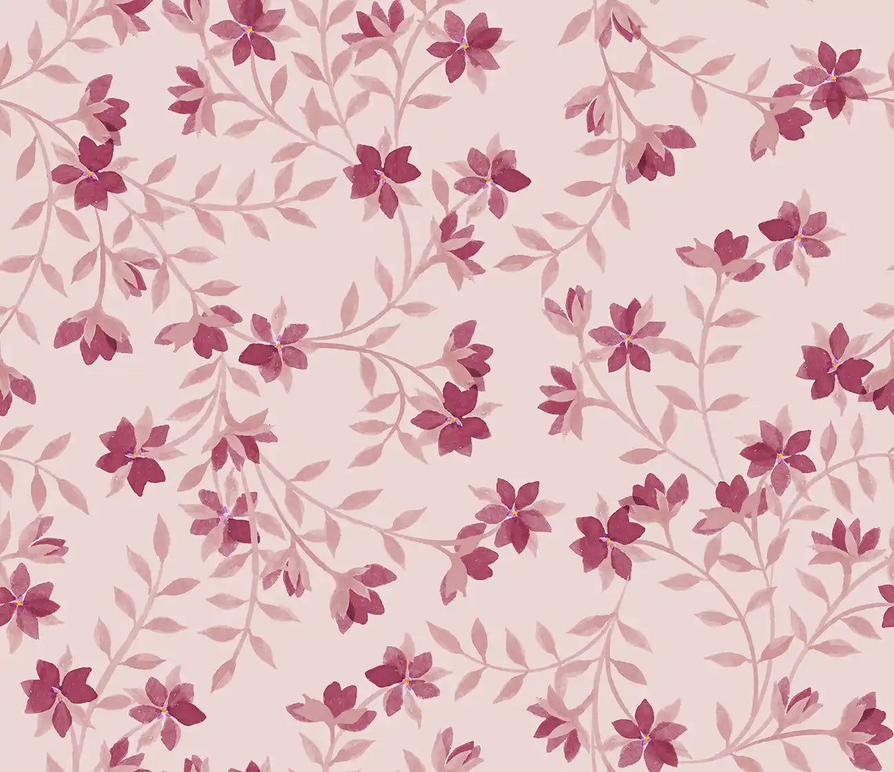 Fleur De Vigne Cherry - Family Fabrics B.V.