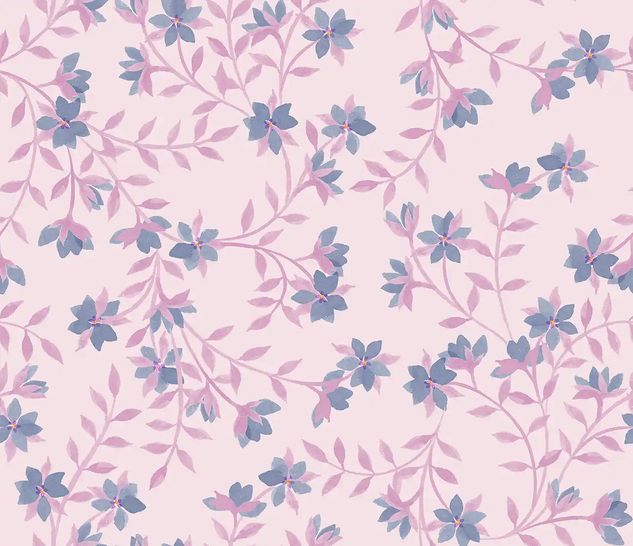 Fleur De Vigne Magenta - Family Fabrics B.V.