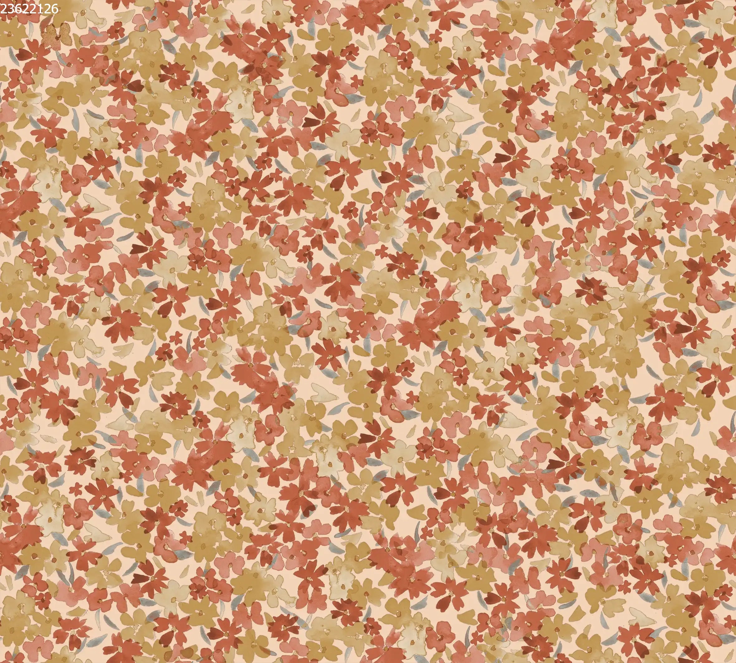 Floral Mix Peach - Family Fabrics B.V.