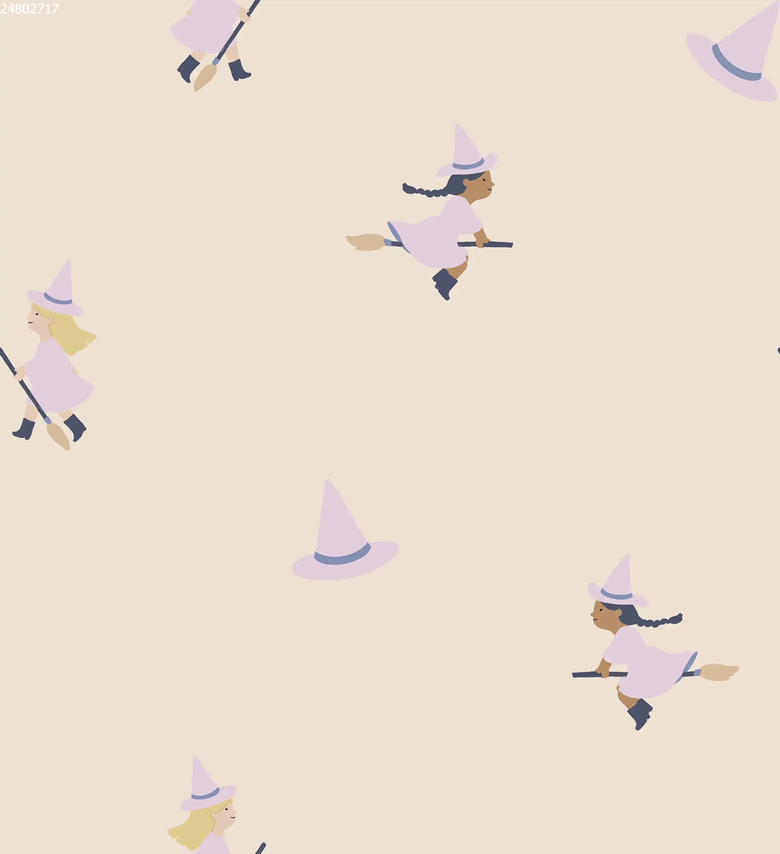 Flying Witches Lilac - Family Fabrics B.V.