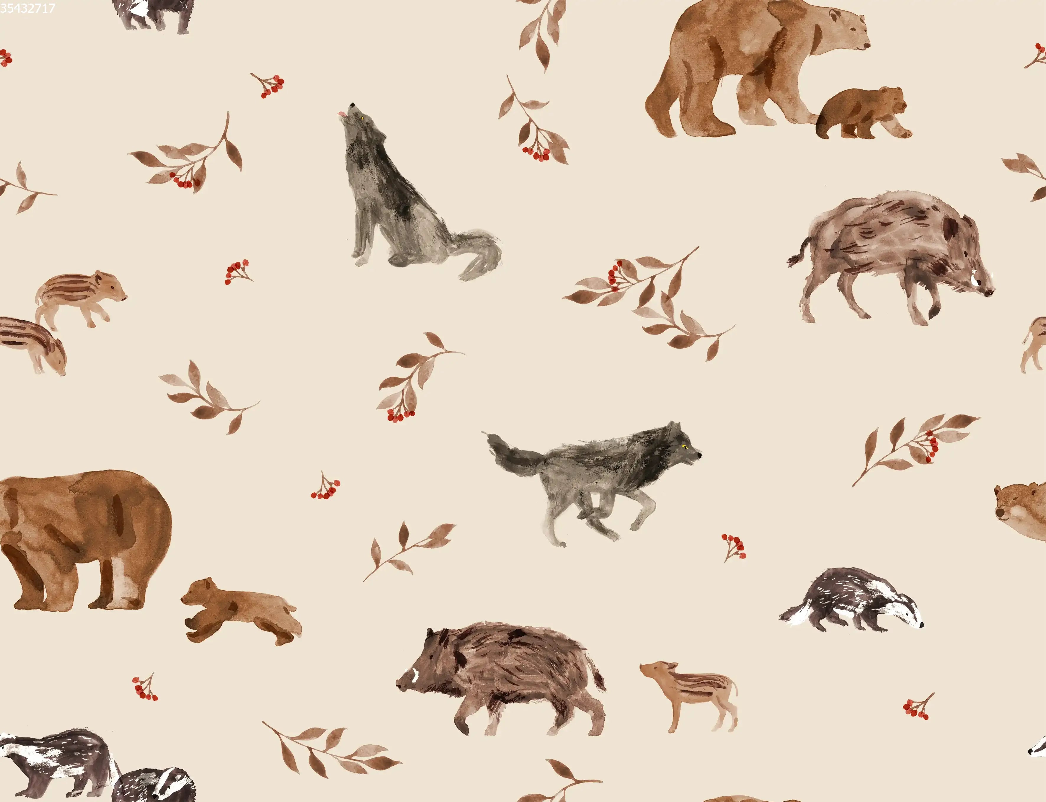 Forest Animals Color - Family Fabrics B.V.
