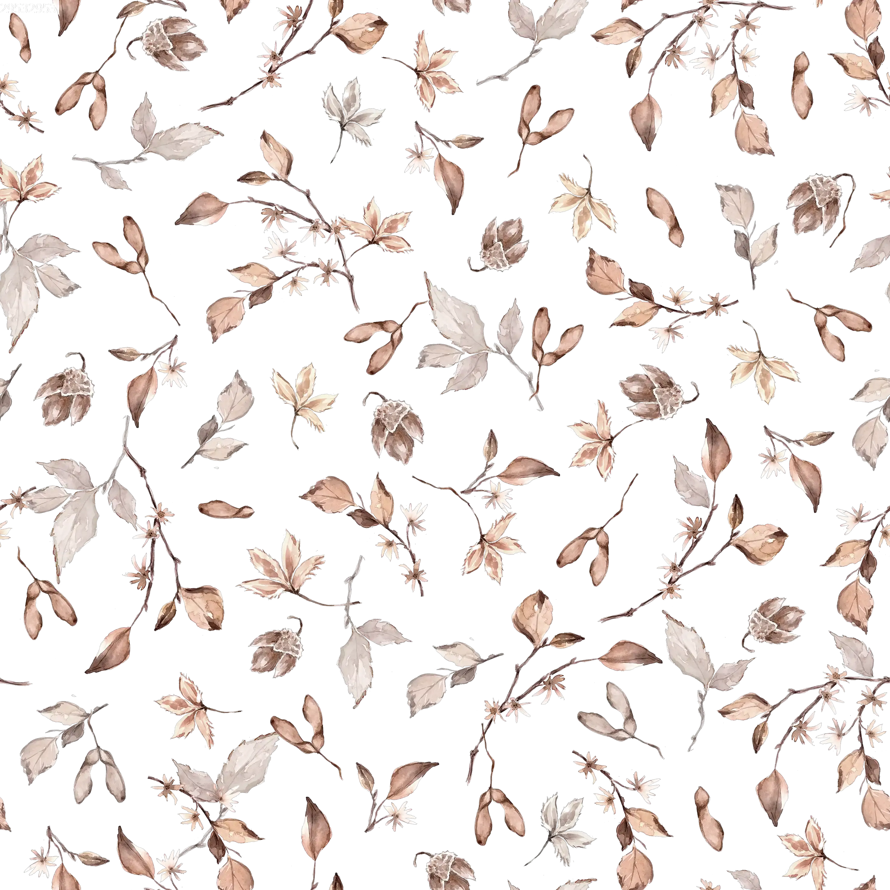 Frozen Botanical Off White - Family Fabrics B.V.