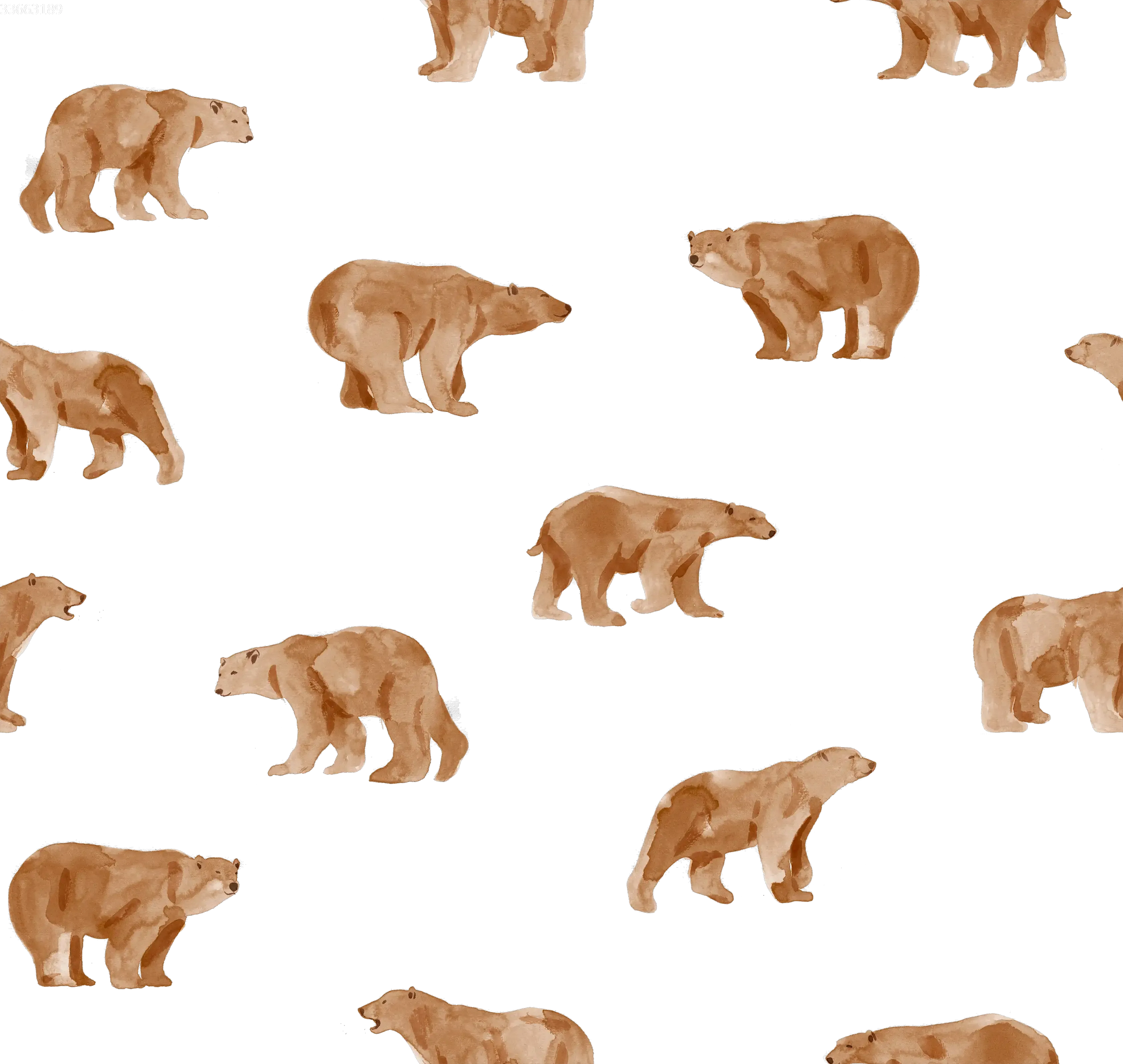 Grizzly Bear Off White - Family Fabrics B.V.
