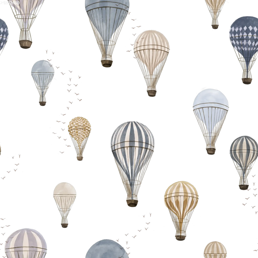 Hot Air Blue White