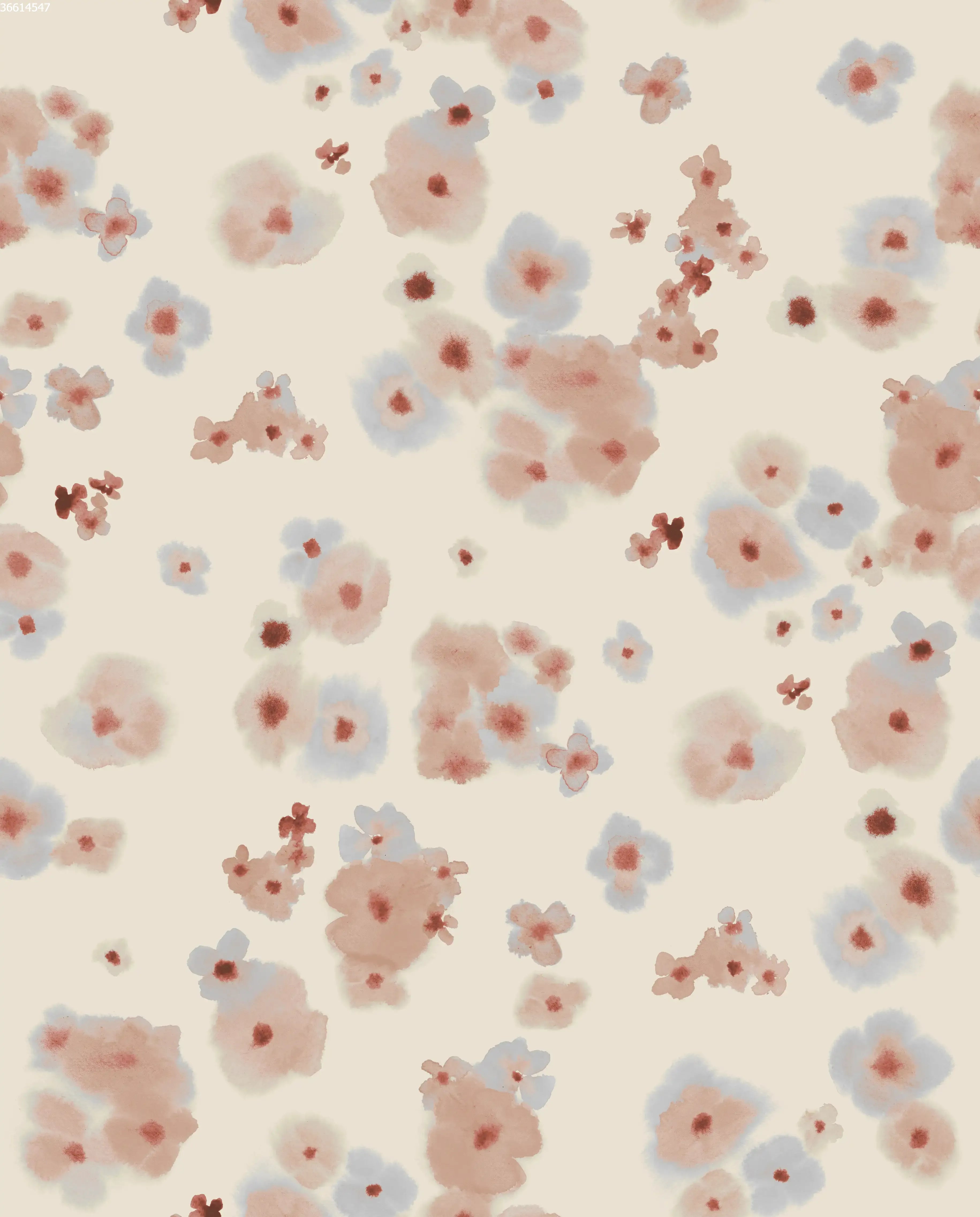 Melting Flower Blue Small - Family Fabrics B.V.