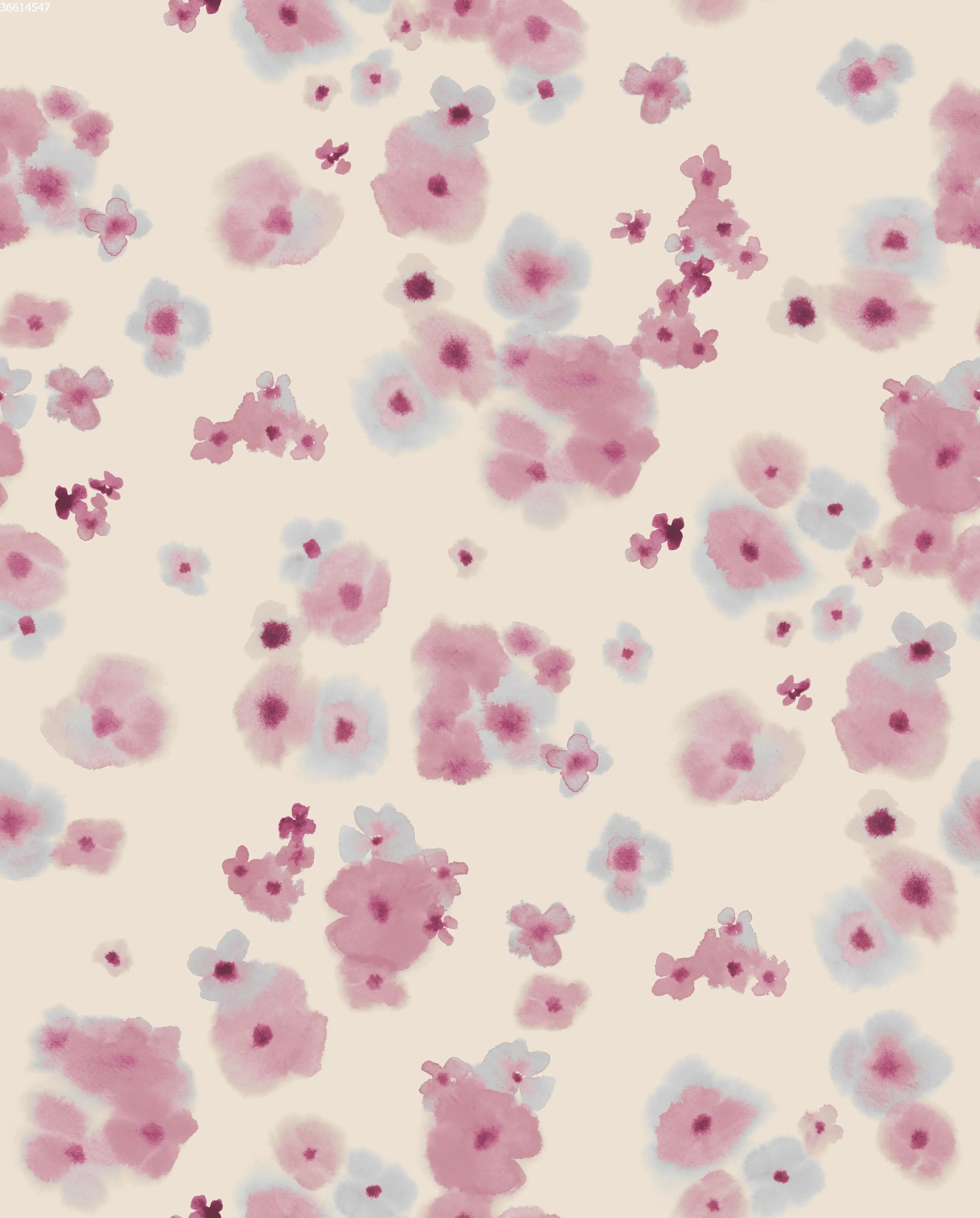 Melting Flower Purple Small - Family Fabrics B.V.