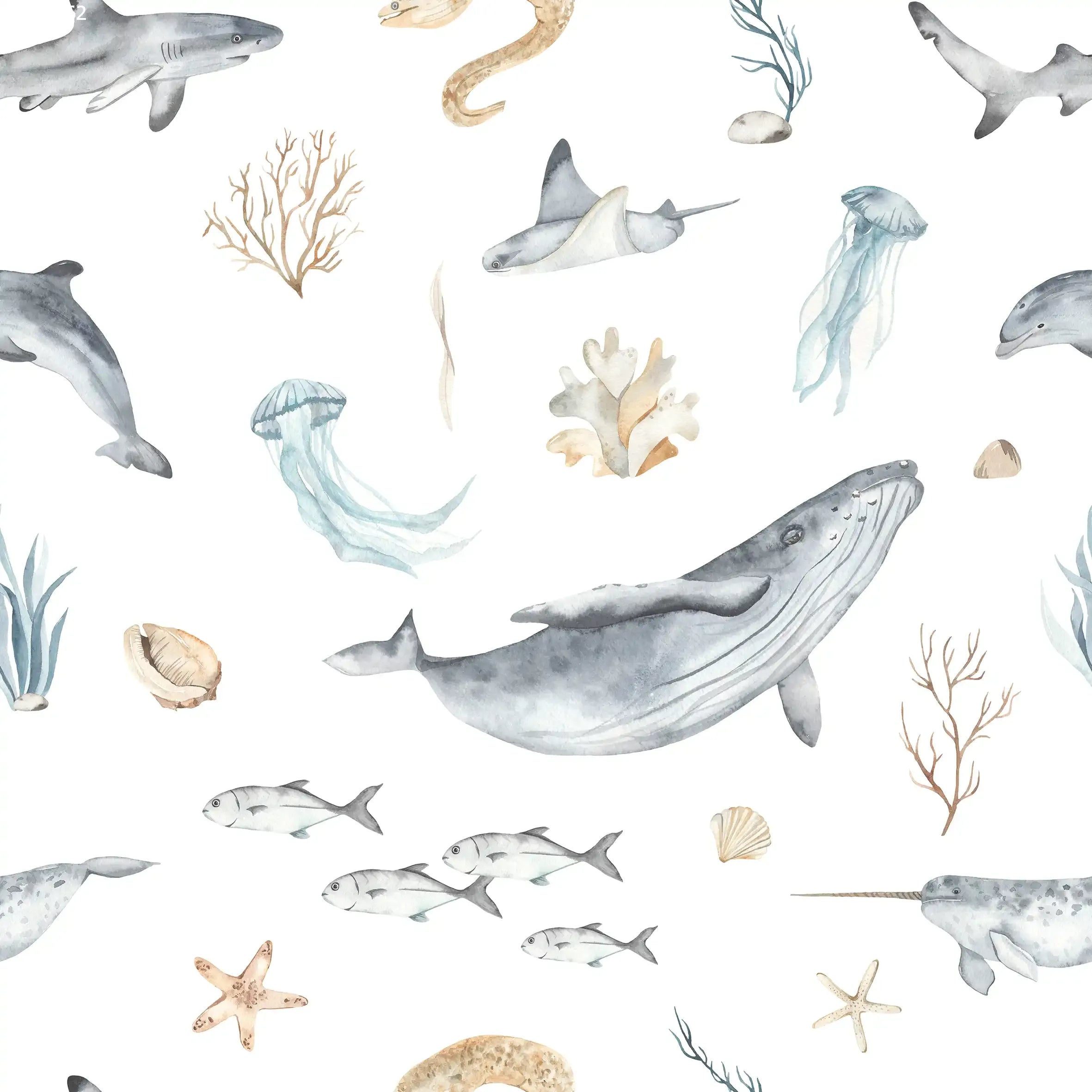Oceanlife Pastel - Family Fabrics B.V.