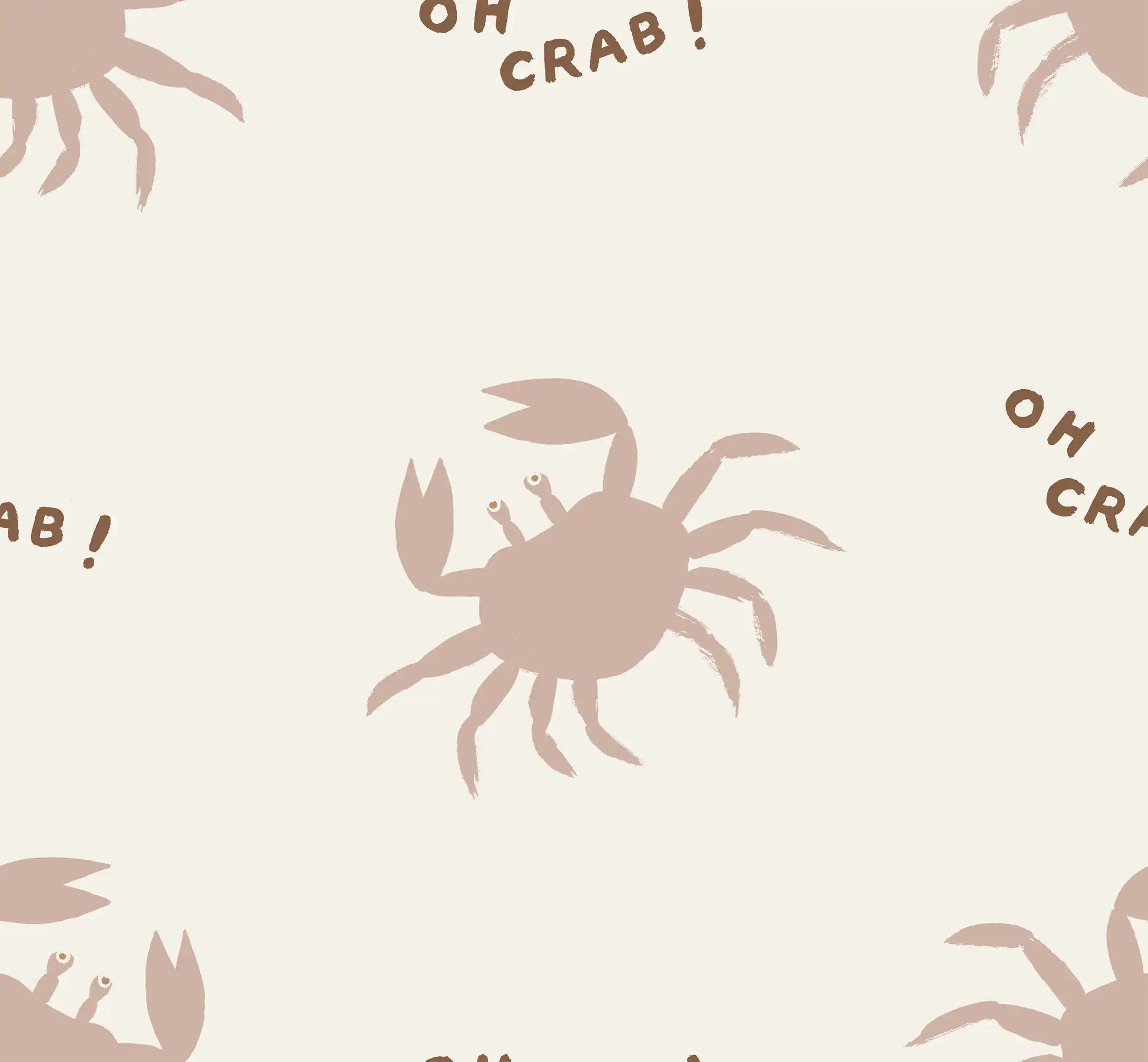 Oh Crab Beige - Family Fabrics B.V.
