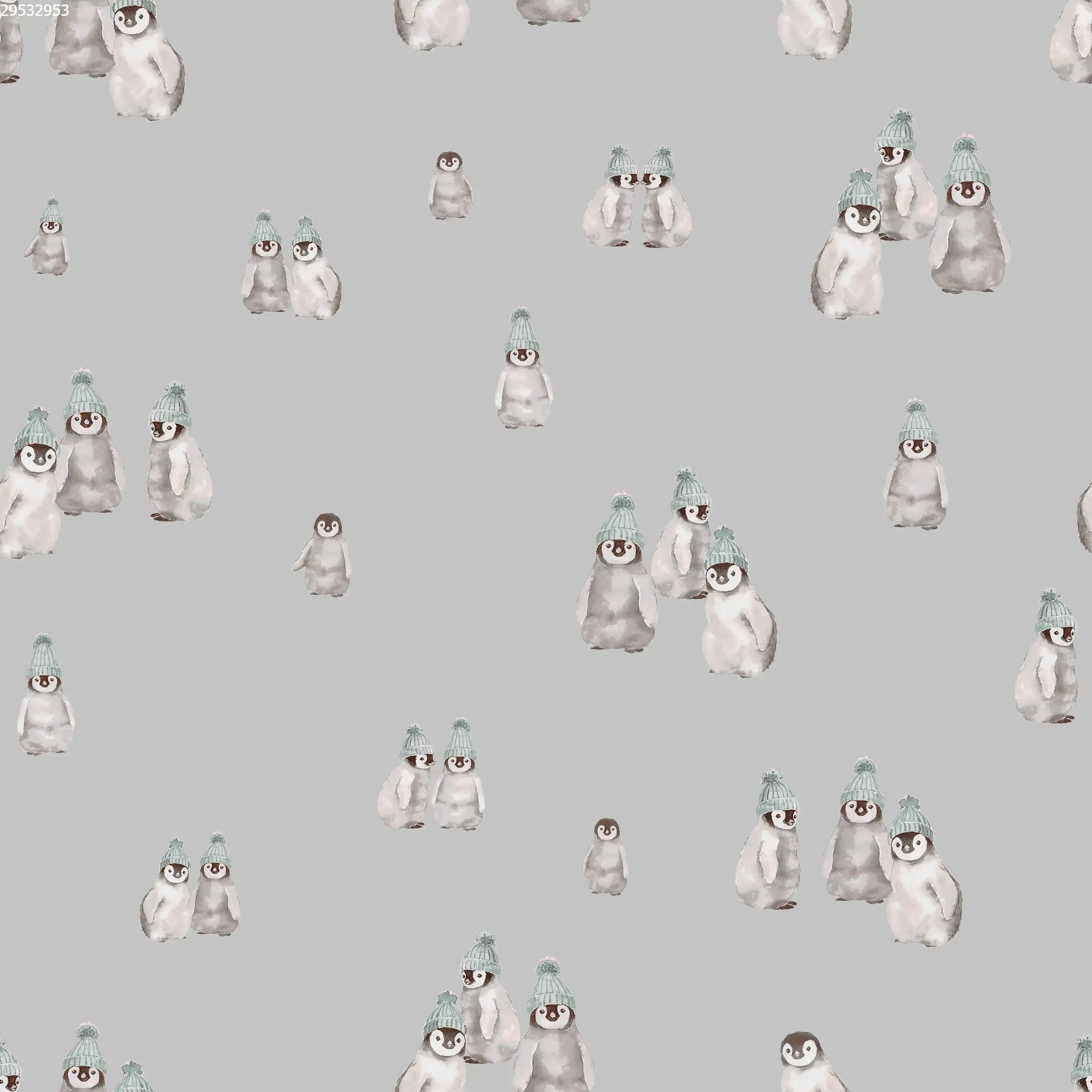 Penguins Hat Green - Family Fabrics B.V.