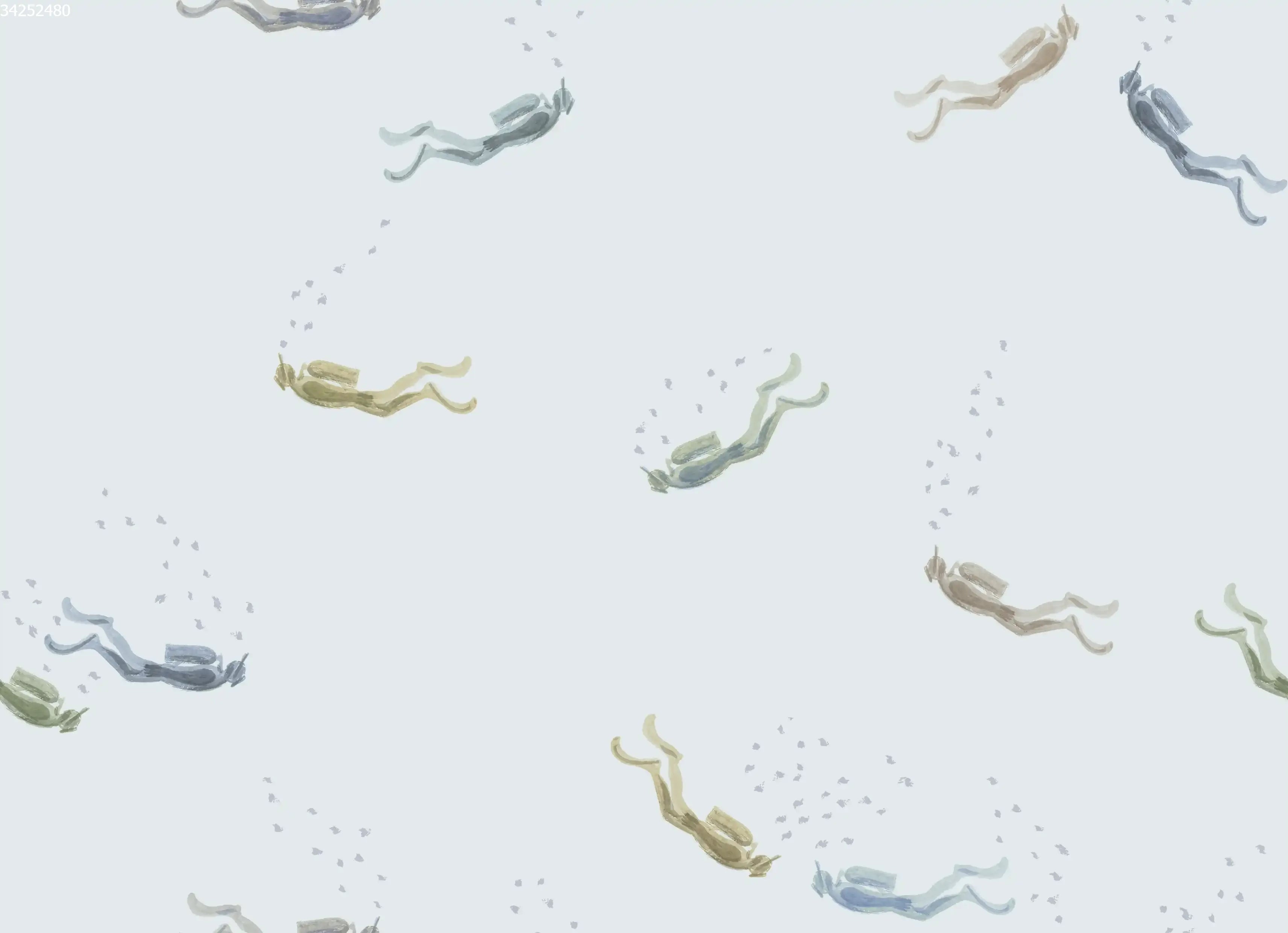 Scuba Diver Blue - Family Fabrics B.V.
