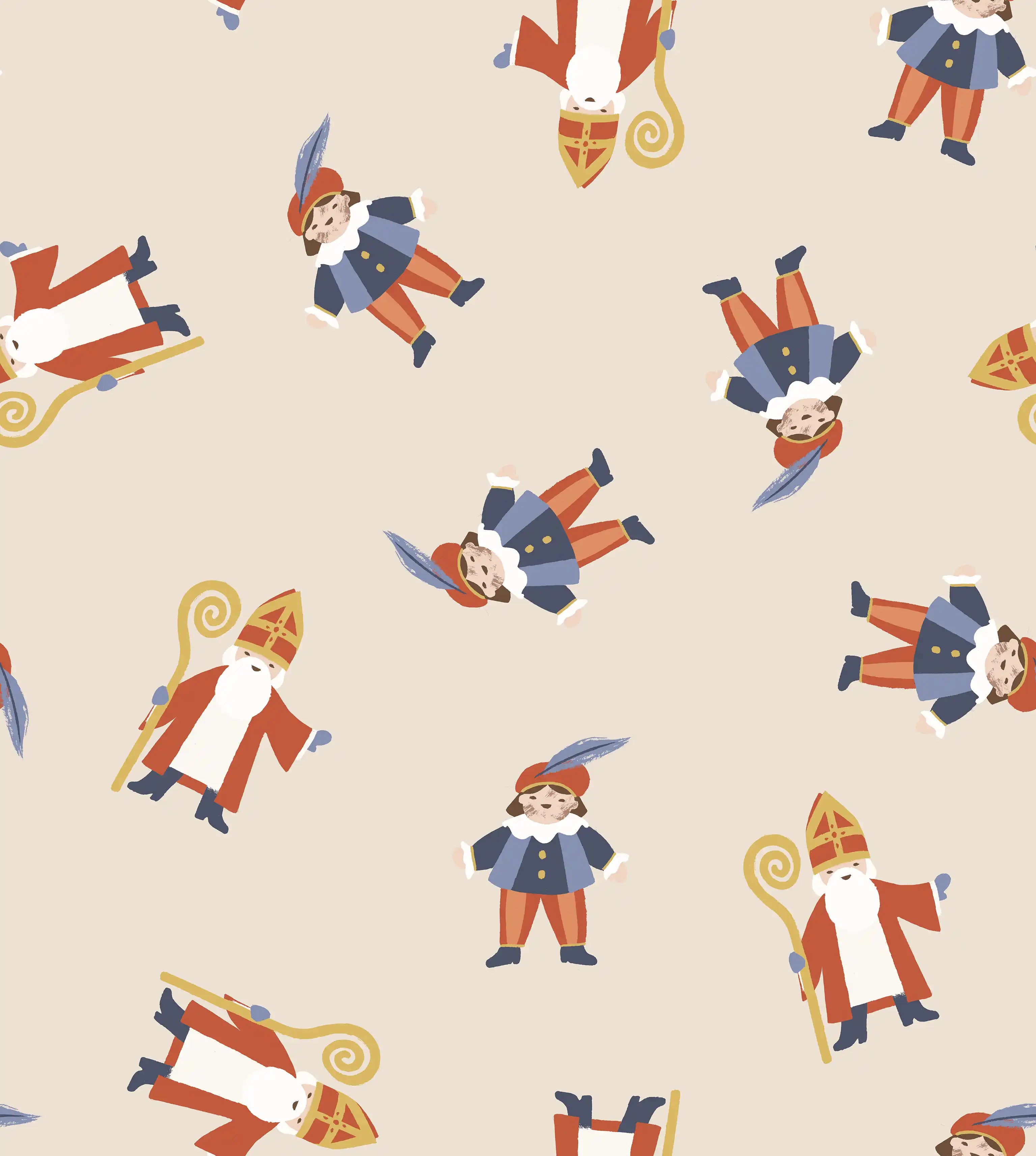 Sinterklaas and Piet Ivory - Family Fabrics B.V.