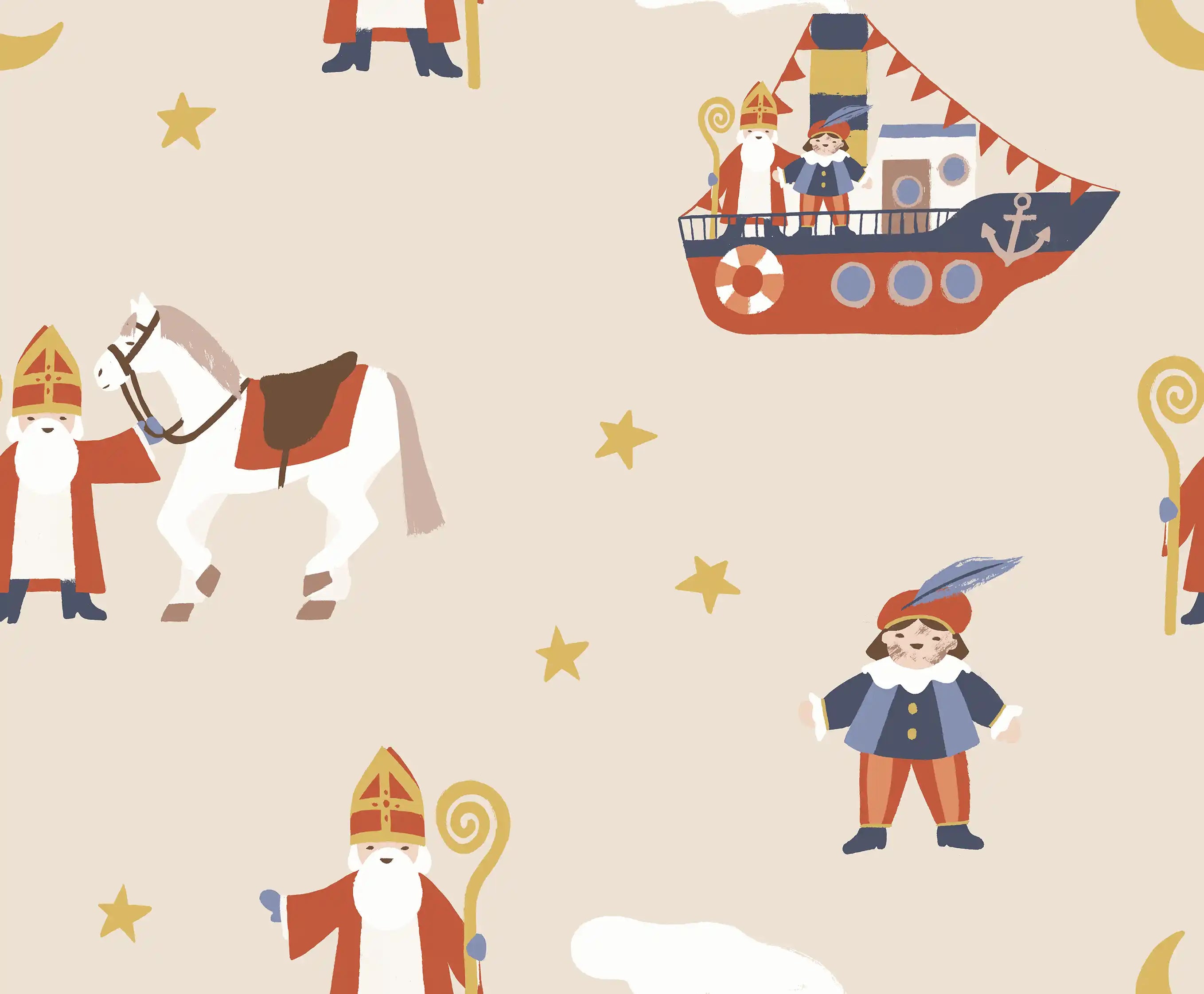 Sinterklaas Mix Ivory - Family Fabrics B.V.