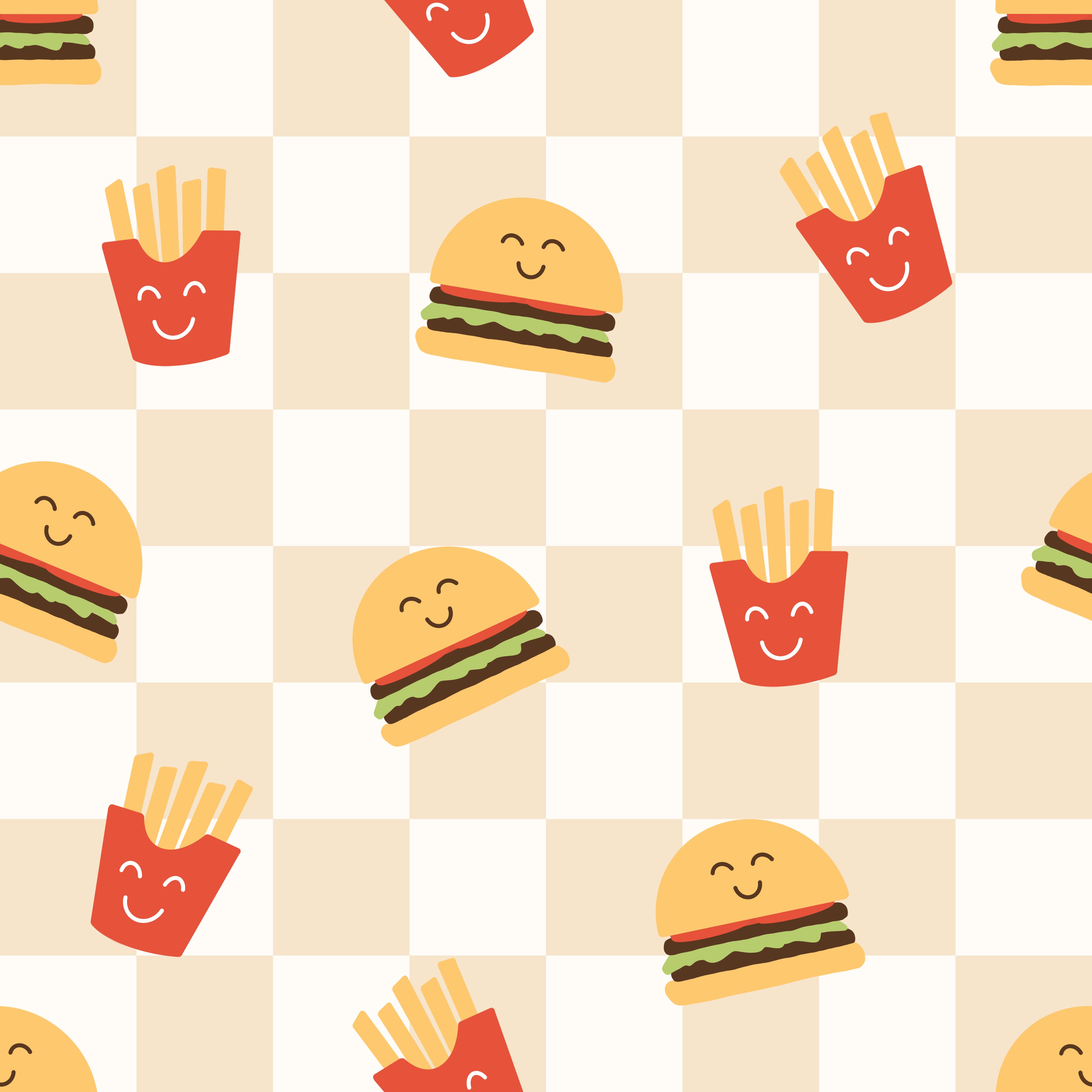 Smiley Foods Squares - Family Fabrics B.V.