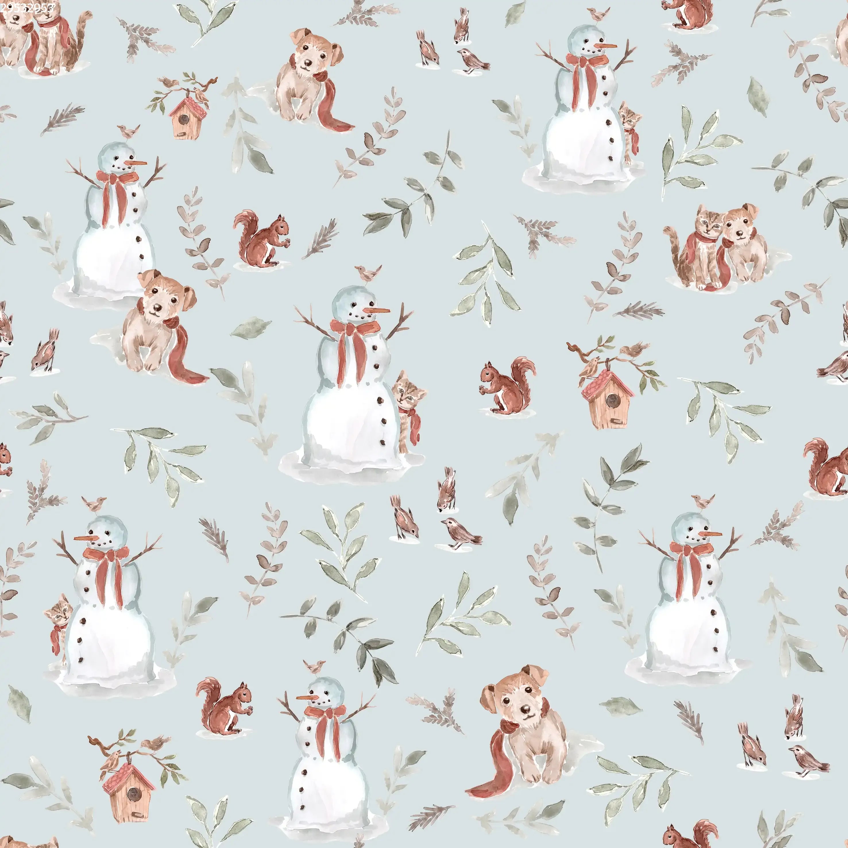 Snowman Blue - Family Fabrics B.V.