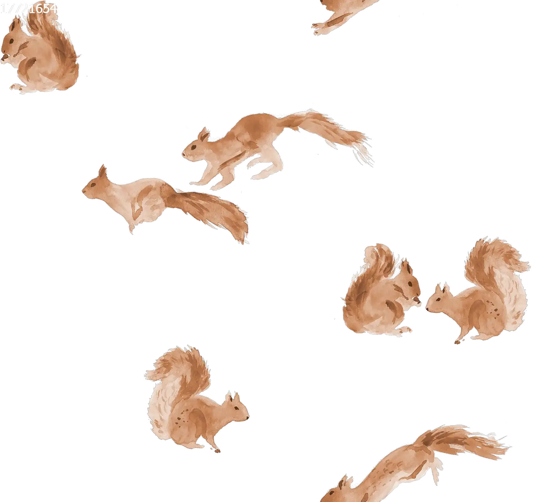 Squirrels Off White - Family Fabrics B.V.
