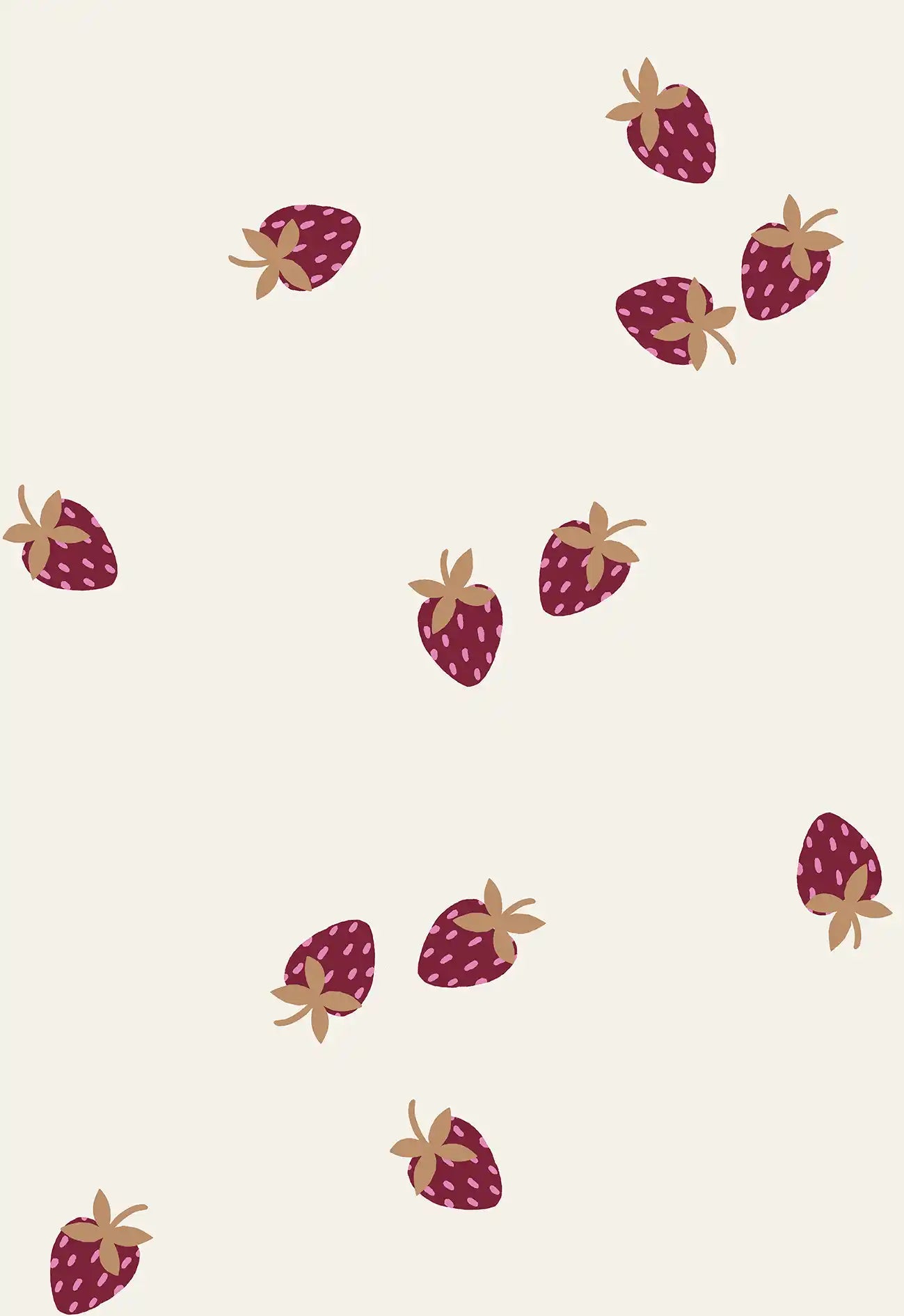 Strawberries Red Small - Family Fabrics B.V.