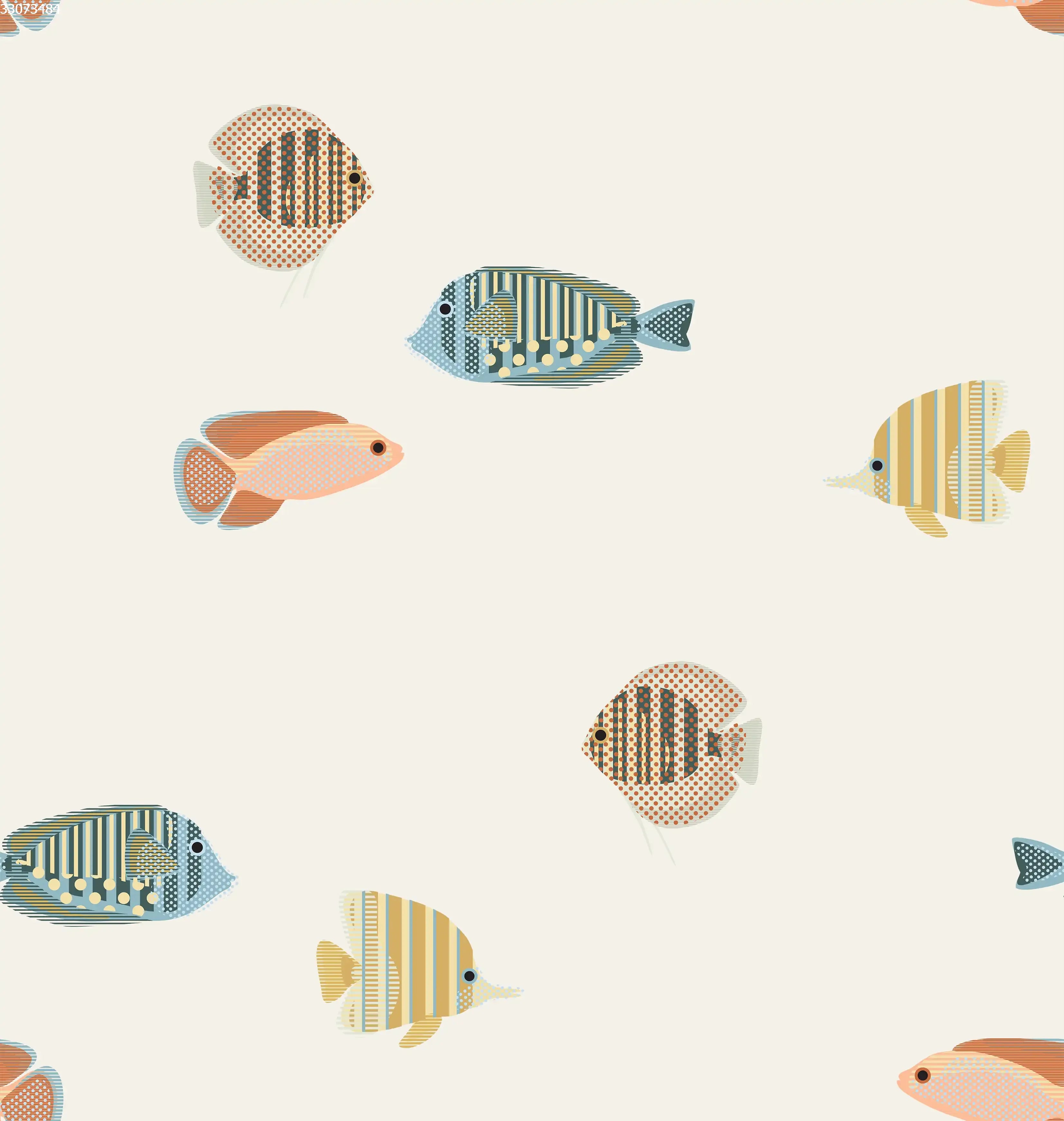 Tropical Fish Beige - Family Fabrics B.V.