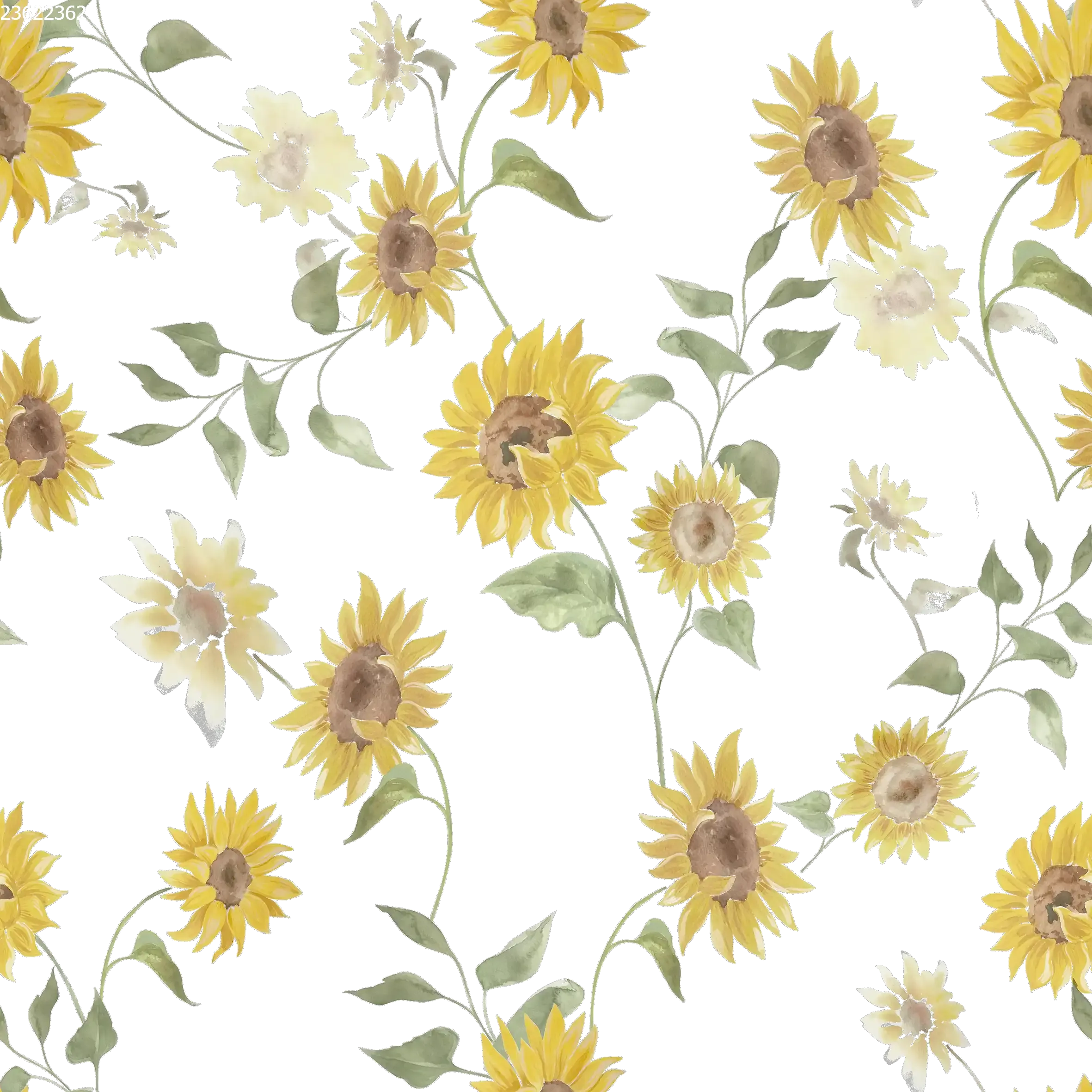 Vintage Sunflowers - Family Fabrics B.V.