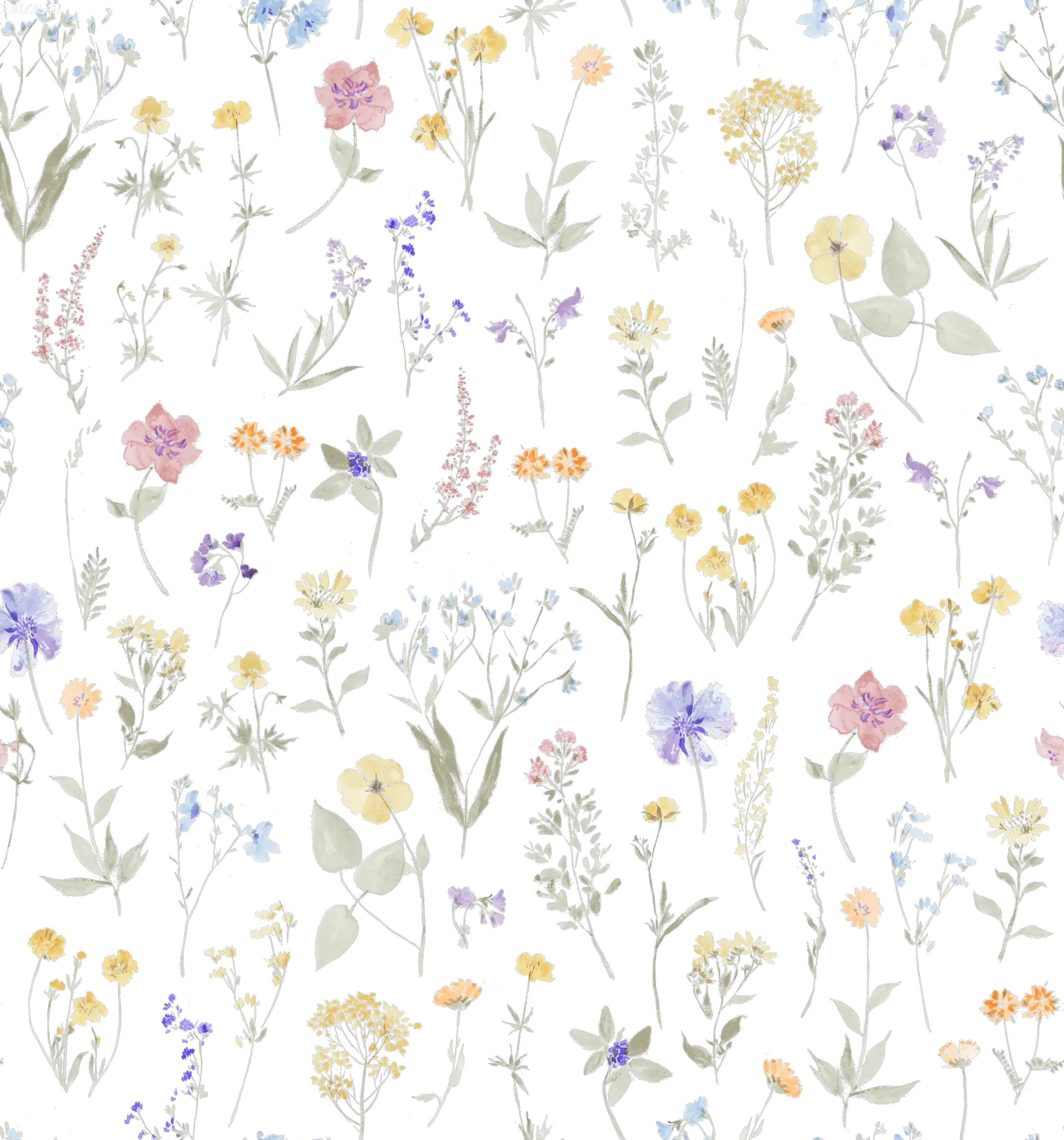 Wild Flowers Off White - Family Fabrics B.V.