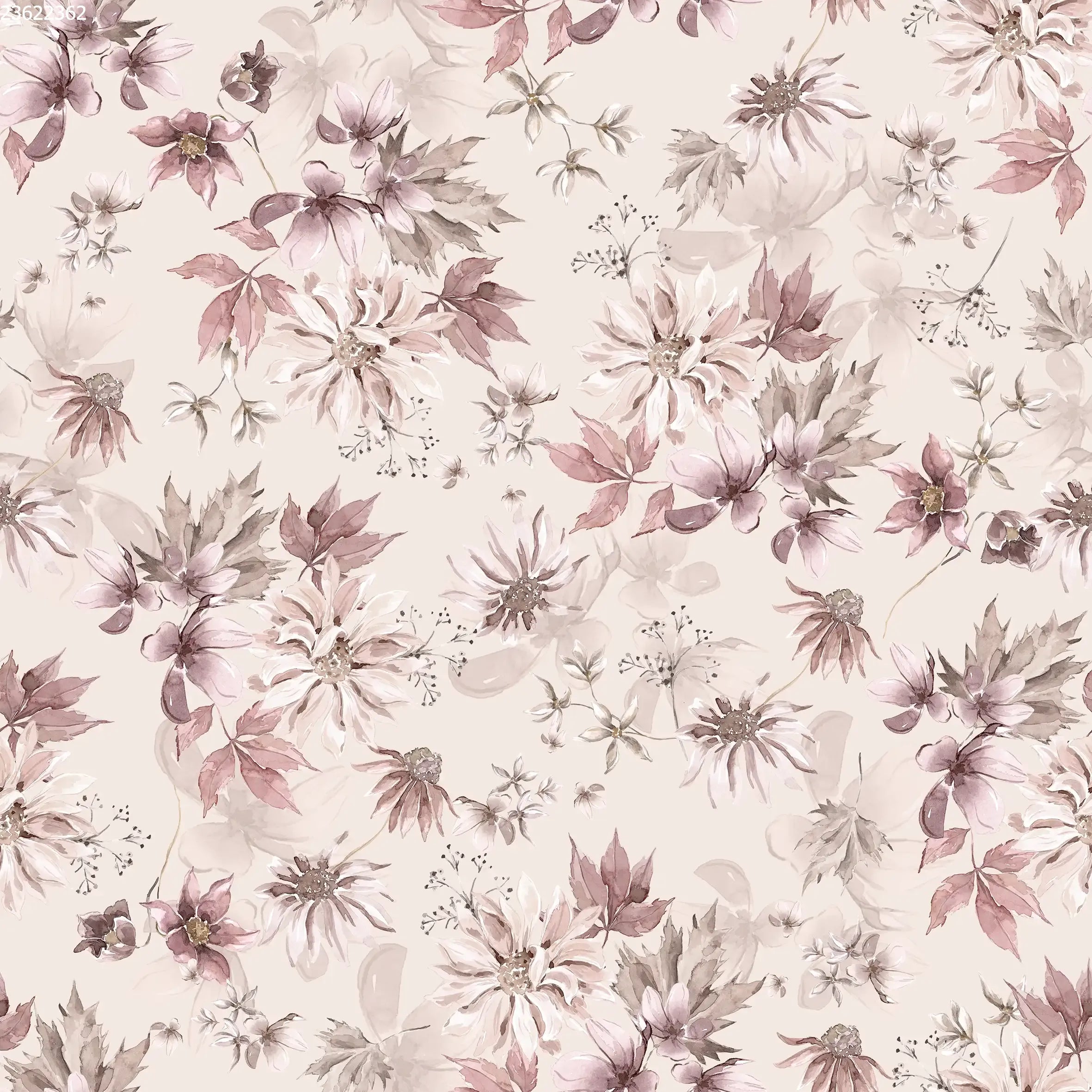 Winter Botanical Sand - Family Fabrics B.V.