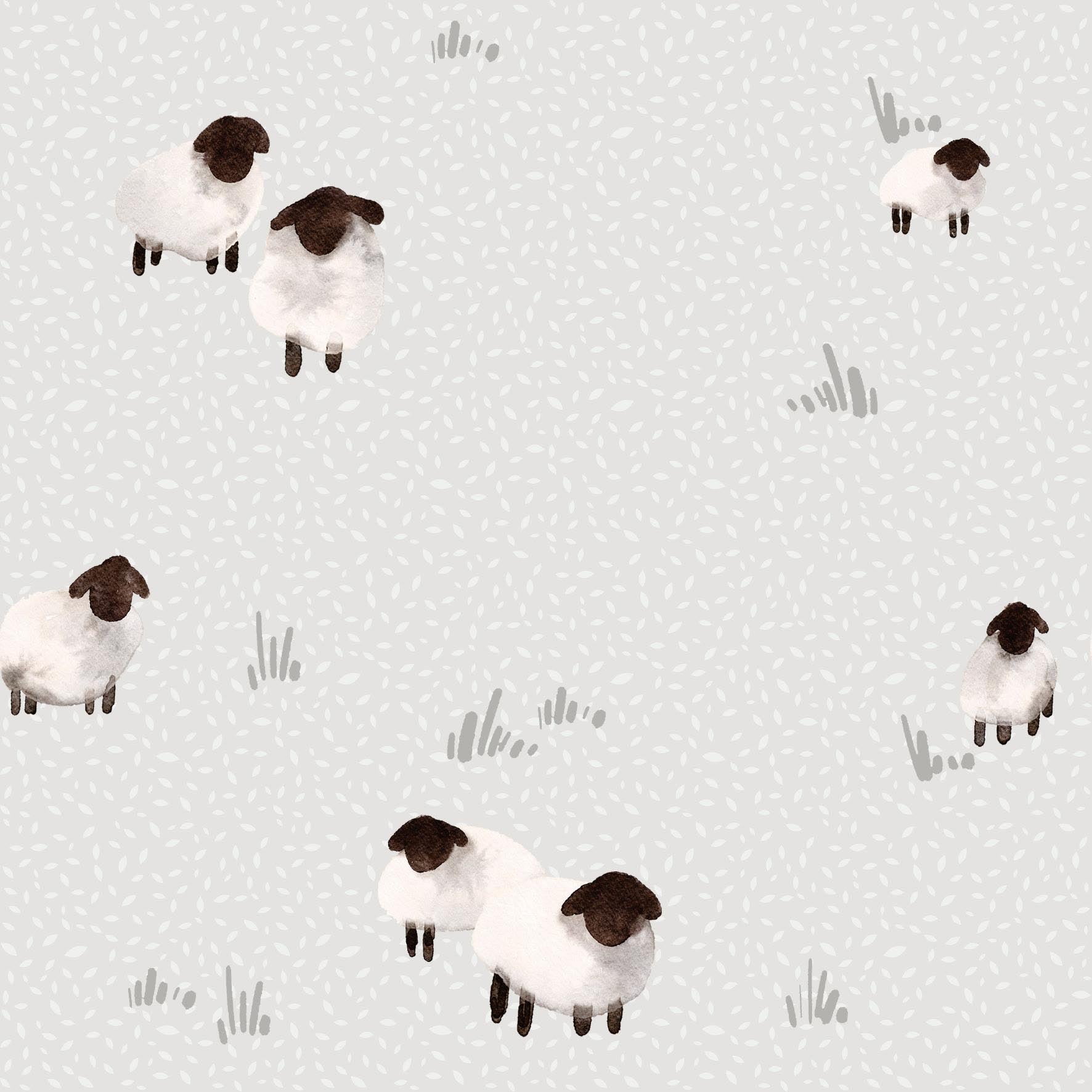 Sheep Meadow Grey - Family Fabrics B.V.