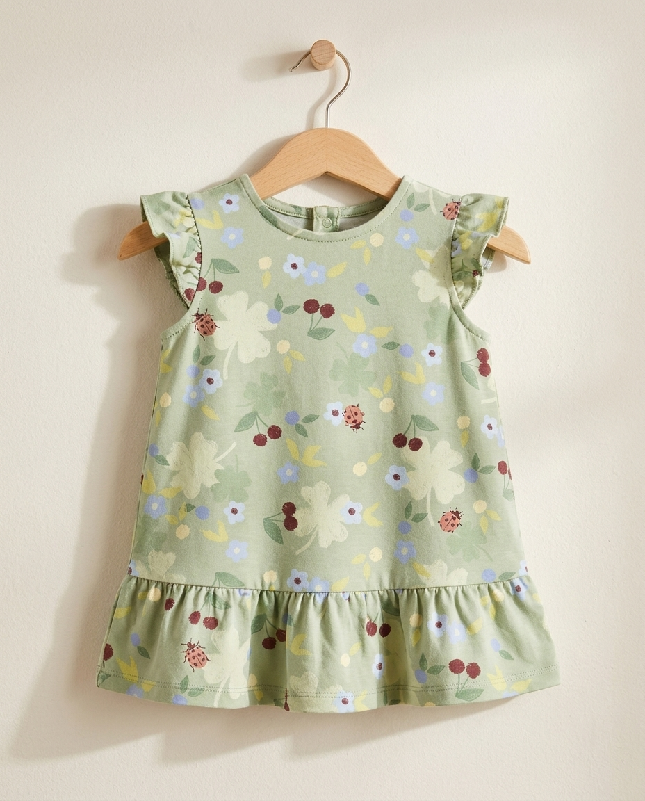Ruffle Dress – Custom Print, Made in NL