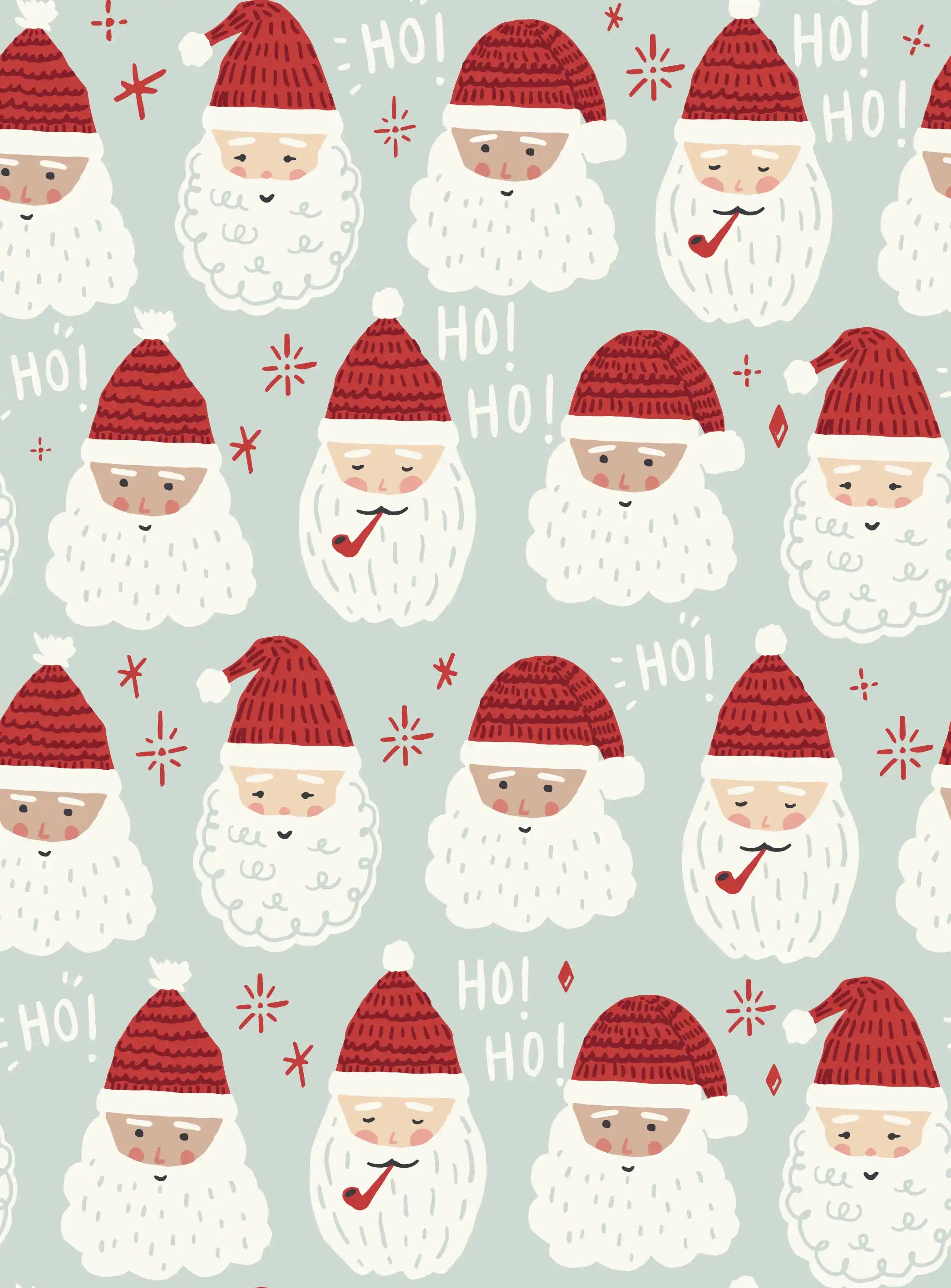 Father Christmas Light Green Large - Family Fabrics B.V.
