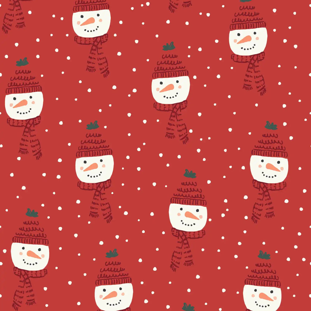 Happy Snowman Red