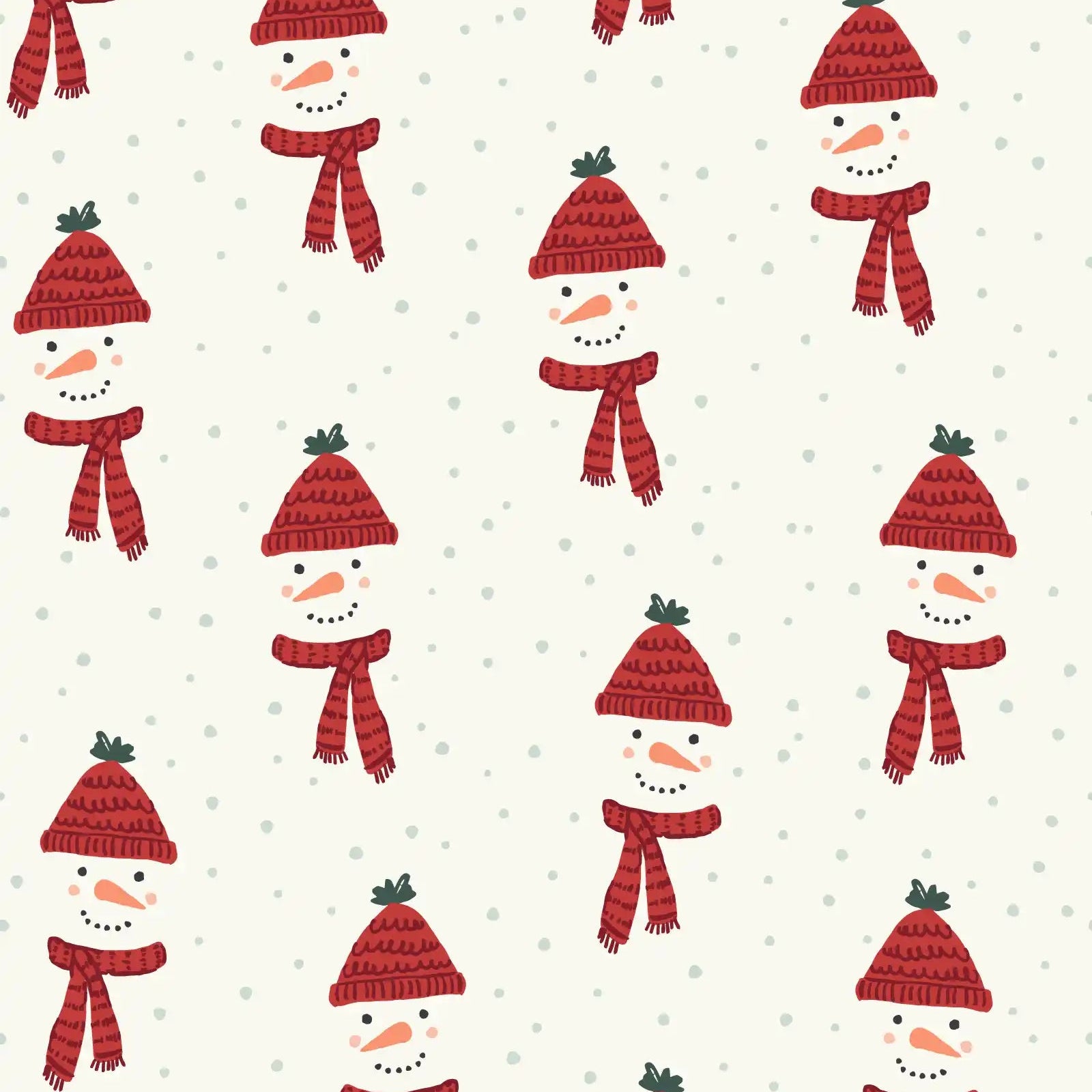 Happy Snowman White - Family Fabrics B.V.