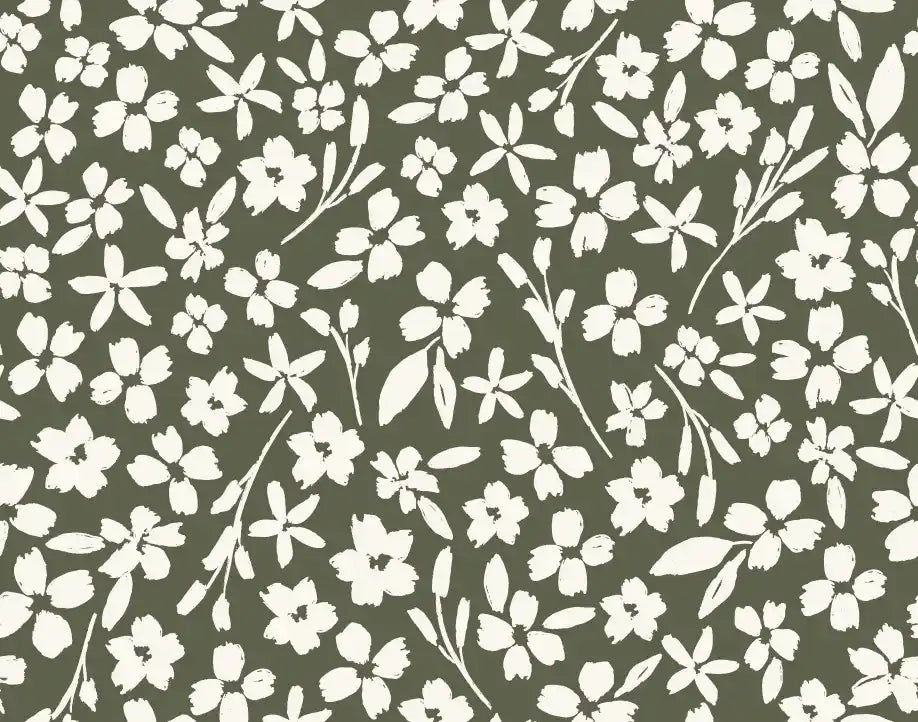 Little Lady Moss Green - Family Fabrics B.V.