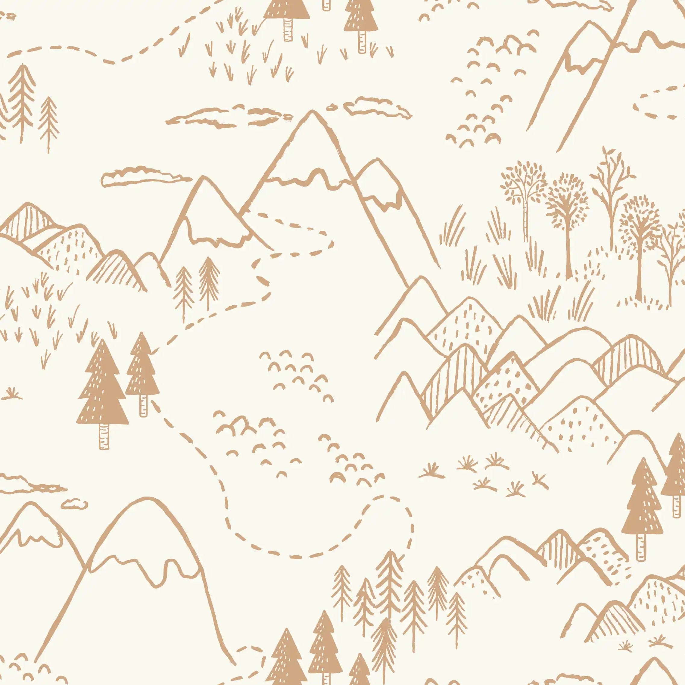 Mountain Top Natural Beige - Family Fabrics B.V.