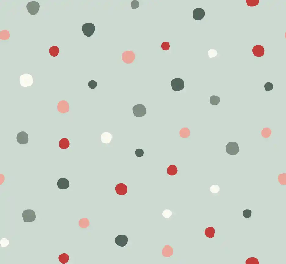 Snow Dot Light Green - Family Fabrics B.V.