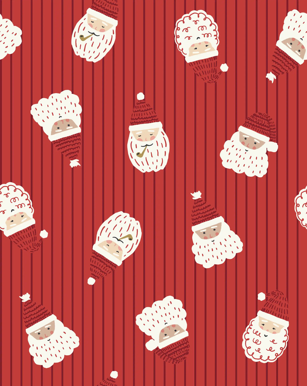 Tossed Santa Red