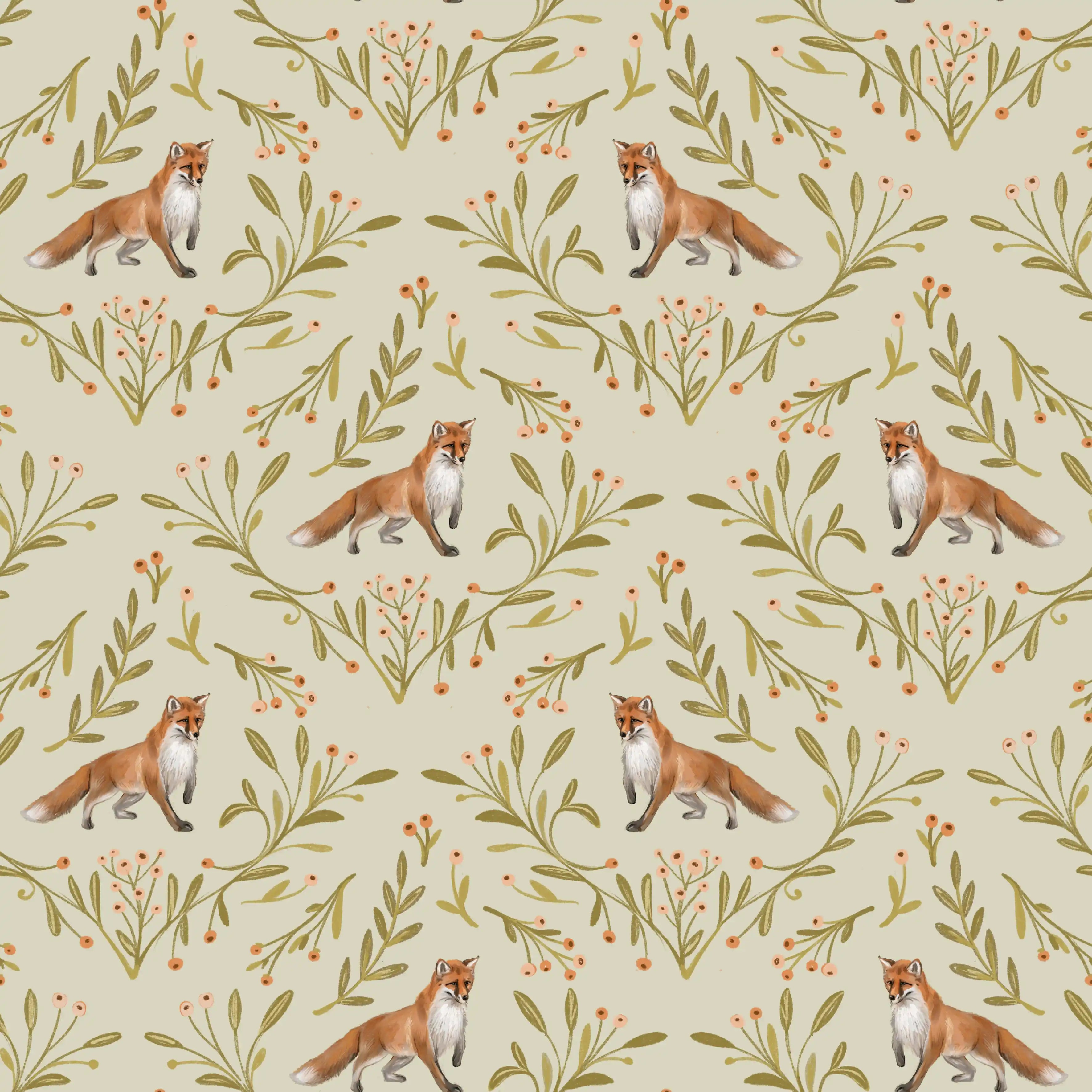 Foxes Softgreen - Family Fabrics B.V.