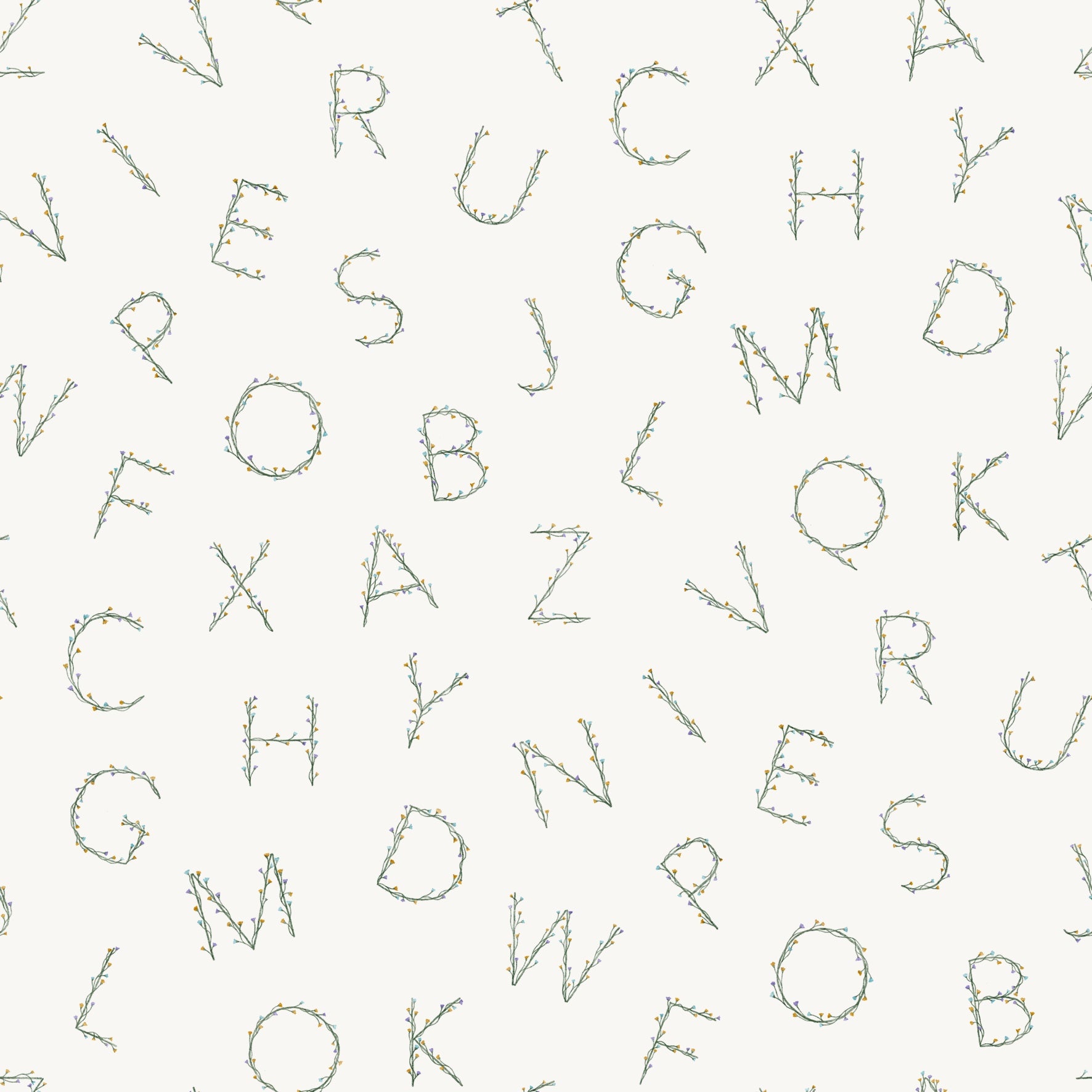 Alphabet Flower Letters - Family Fabrics B.V.