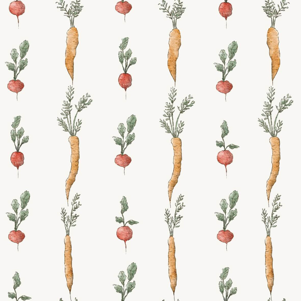 Carrot Radish Vegetables Stripes