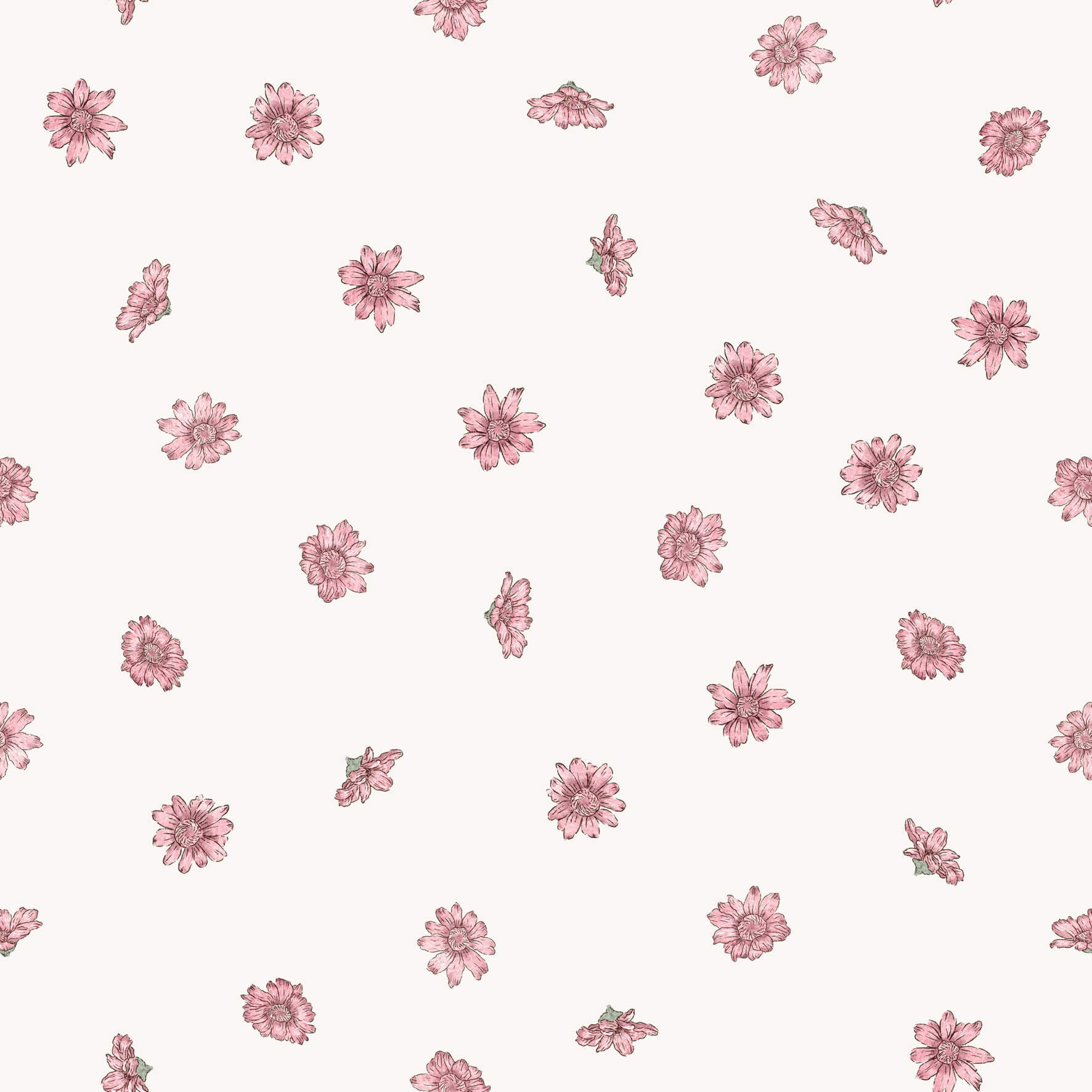 Pink Flowers Charm - Family Fabrics B.V.