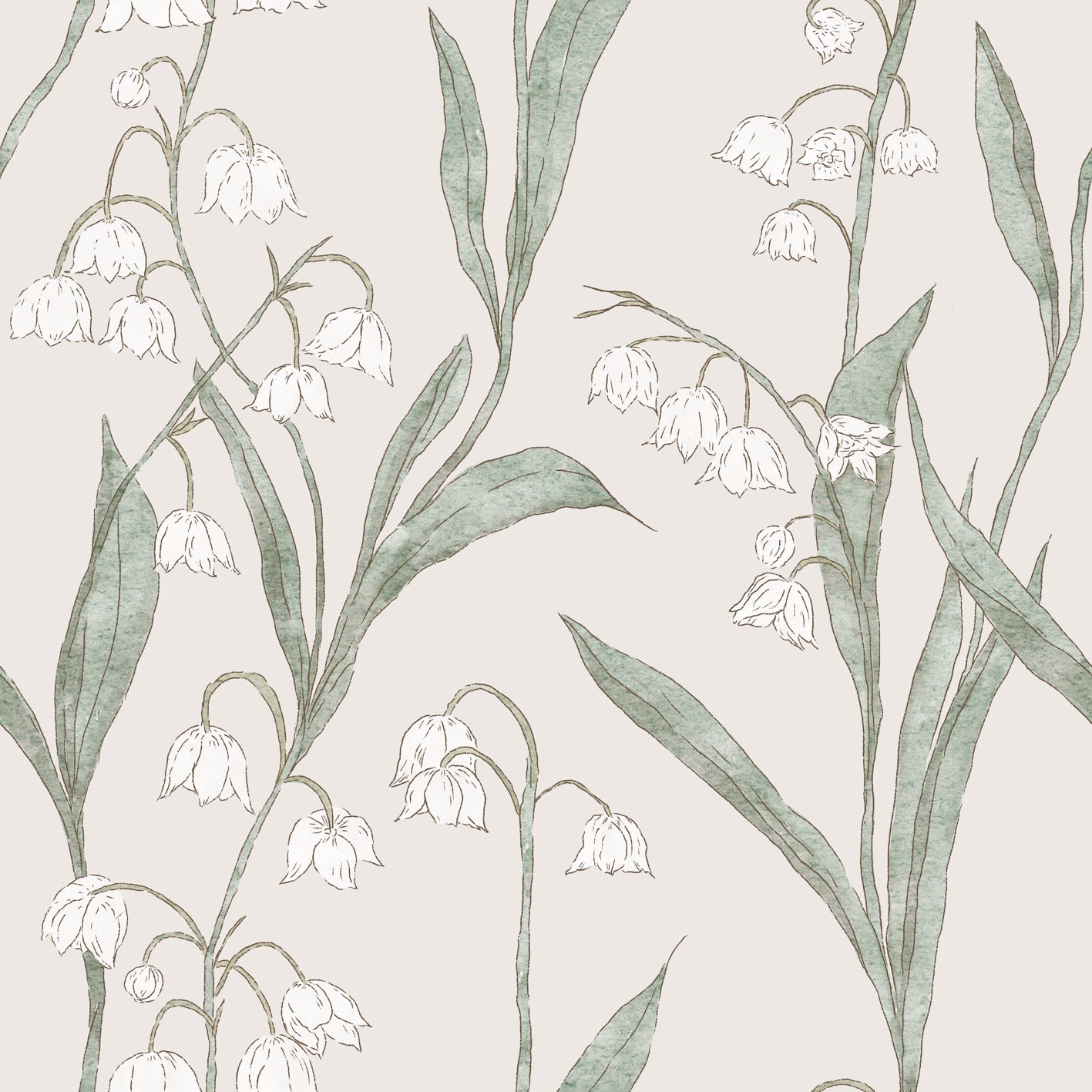 White Flowers Lalia - Family Fabrics B.V.