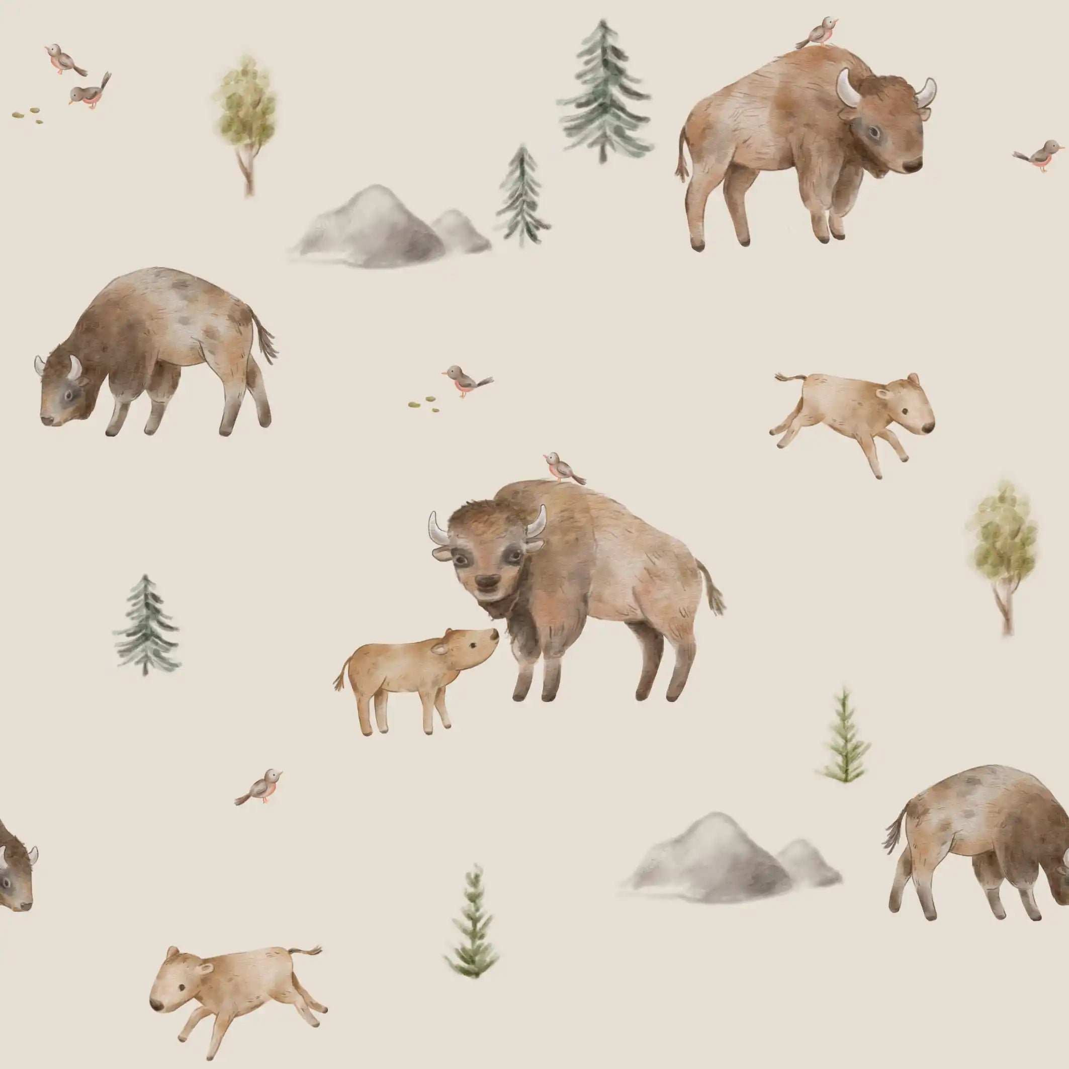 Bison Ecru - Family Fabrics B.V.