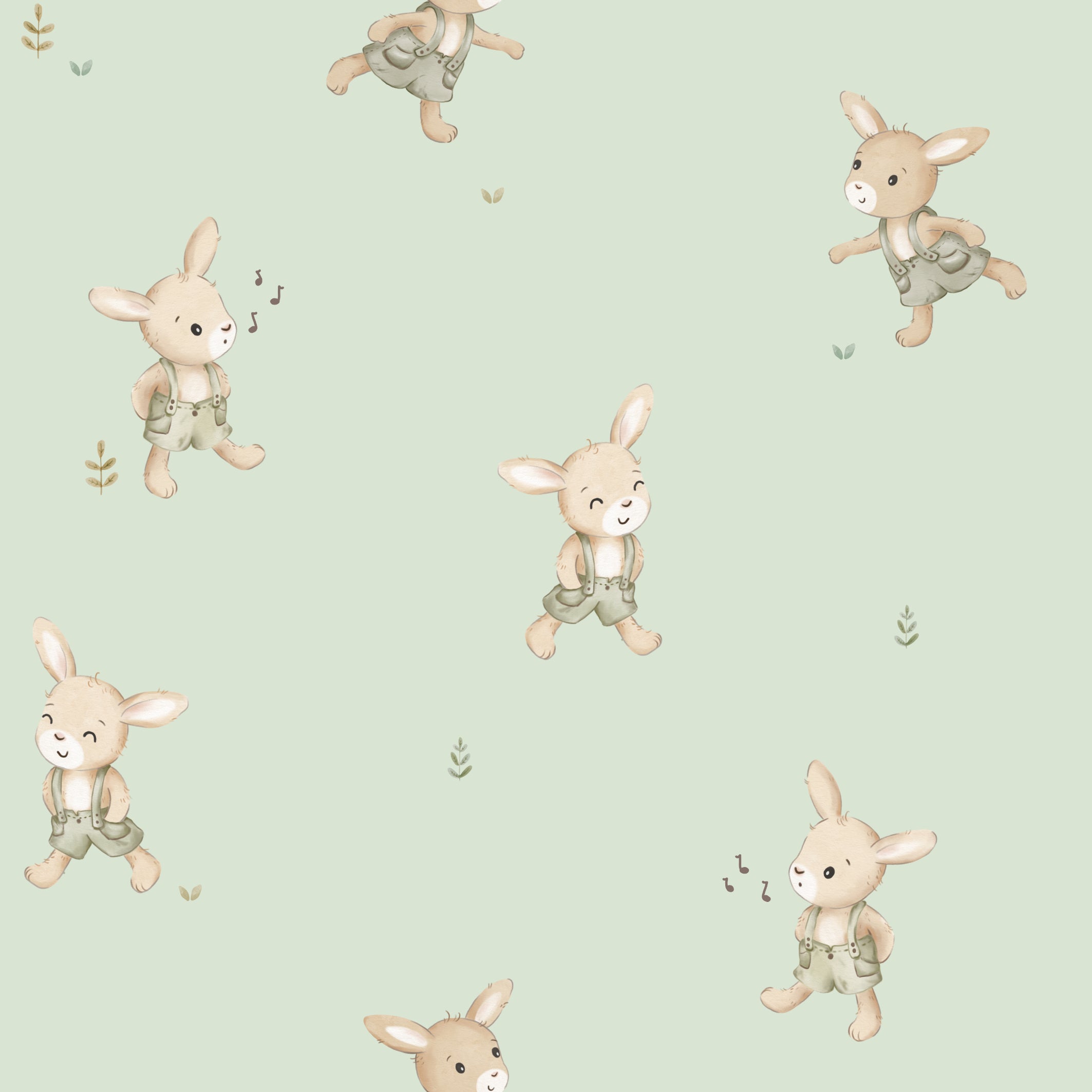CloverRabbit-Mint - Family Fabrics B.V.