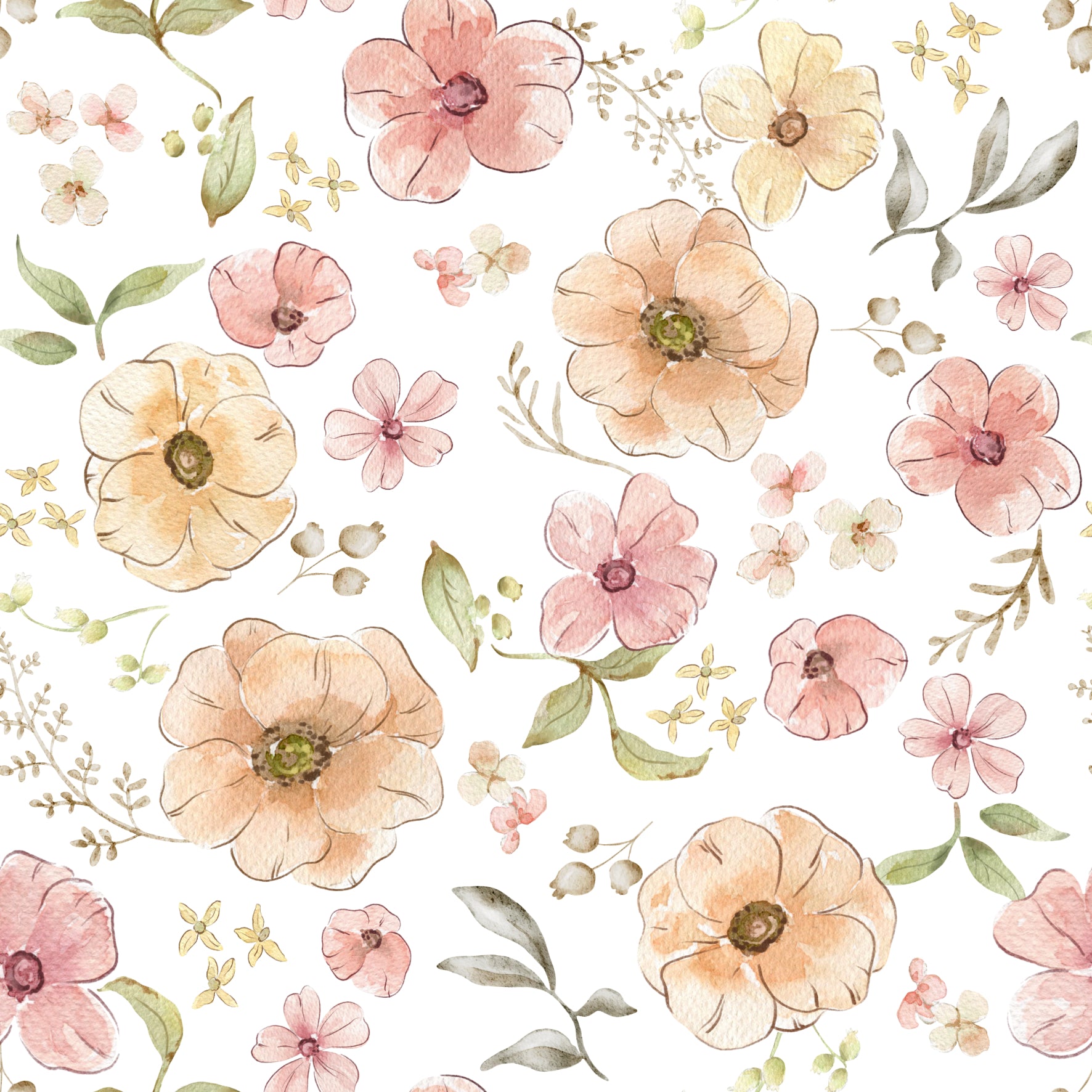 Floral Fiona Linda Happy - Family Fabrics B.V.