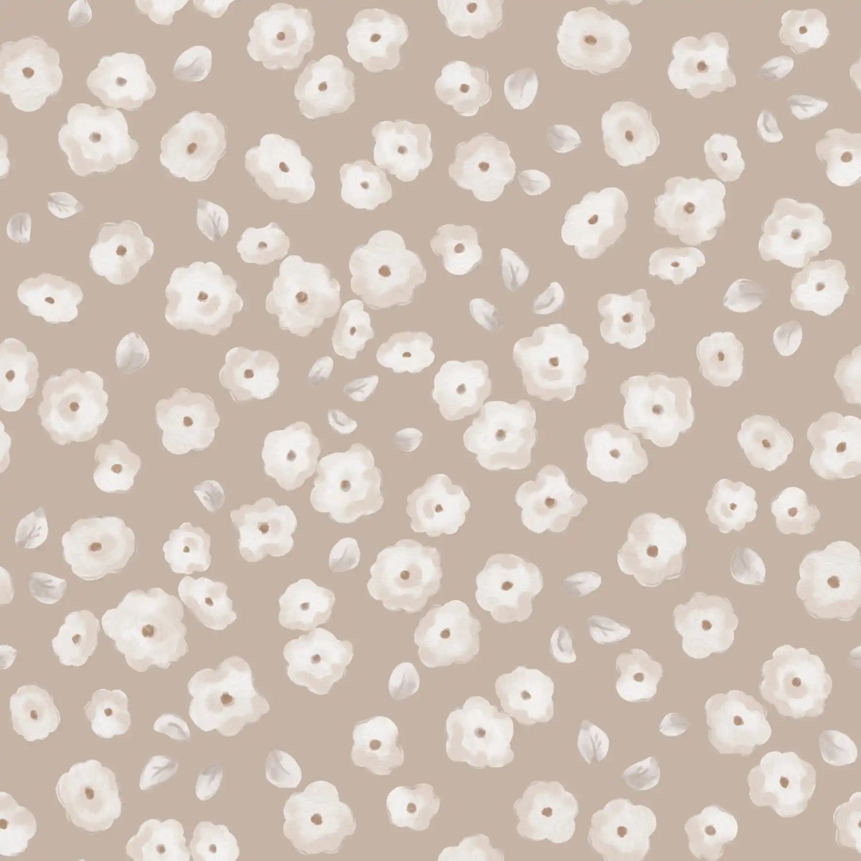 Floral Mila Beige Tan - Family Fabrics B.V.
