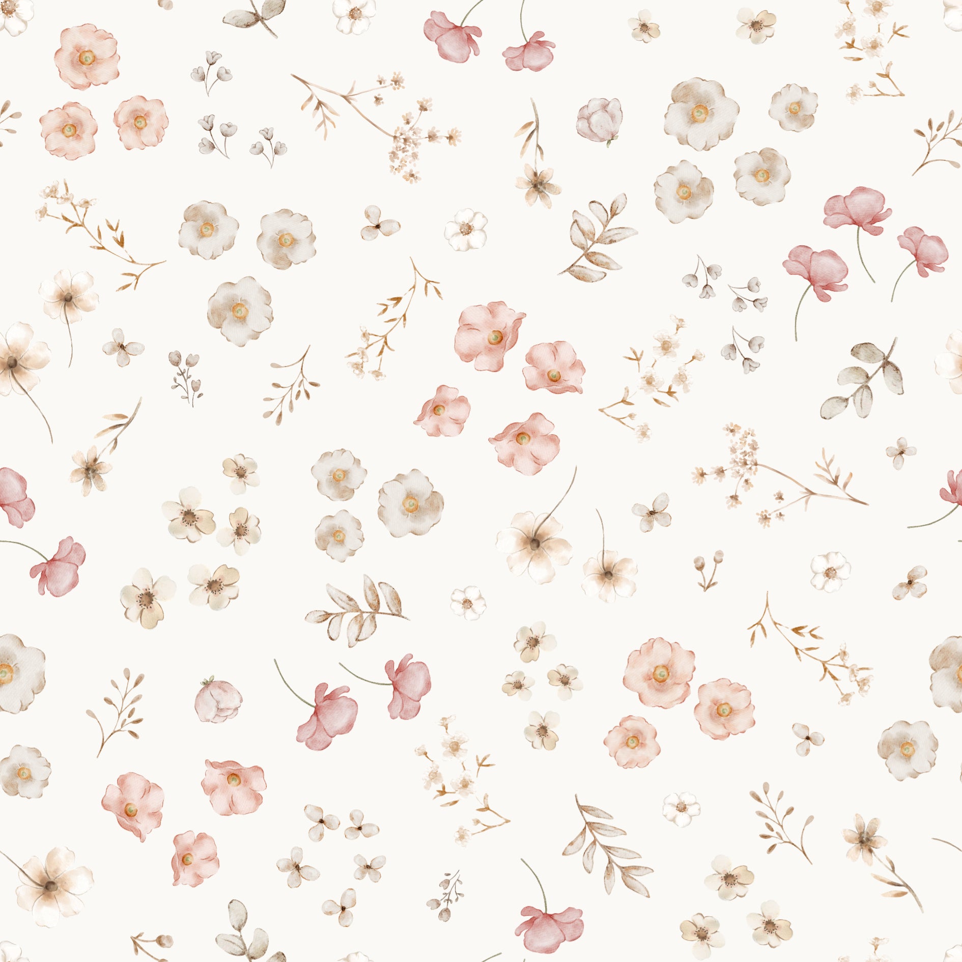 FloralHedvig OffWhite - Family Fabrics B.V.