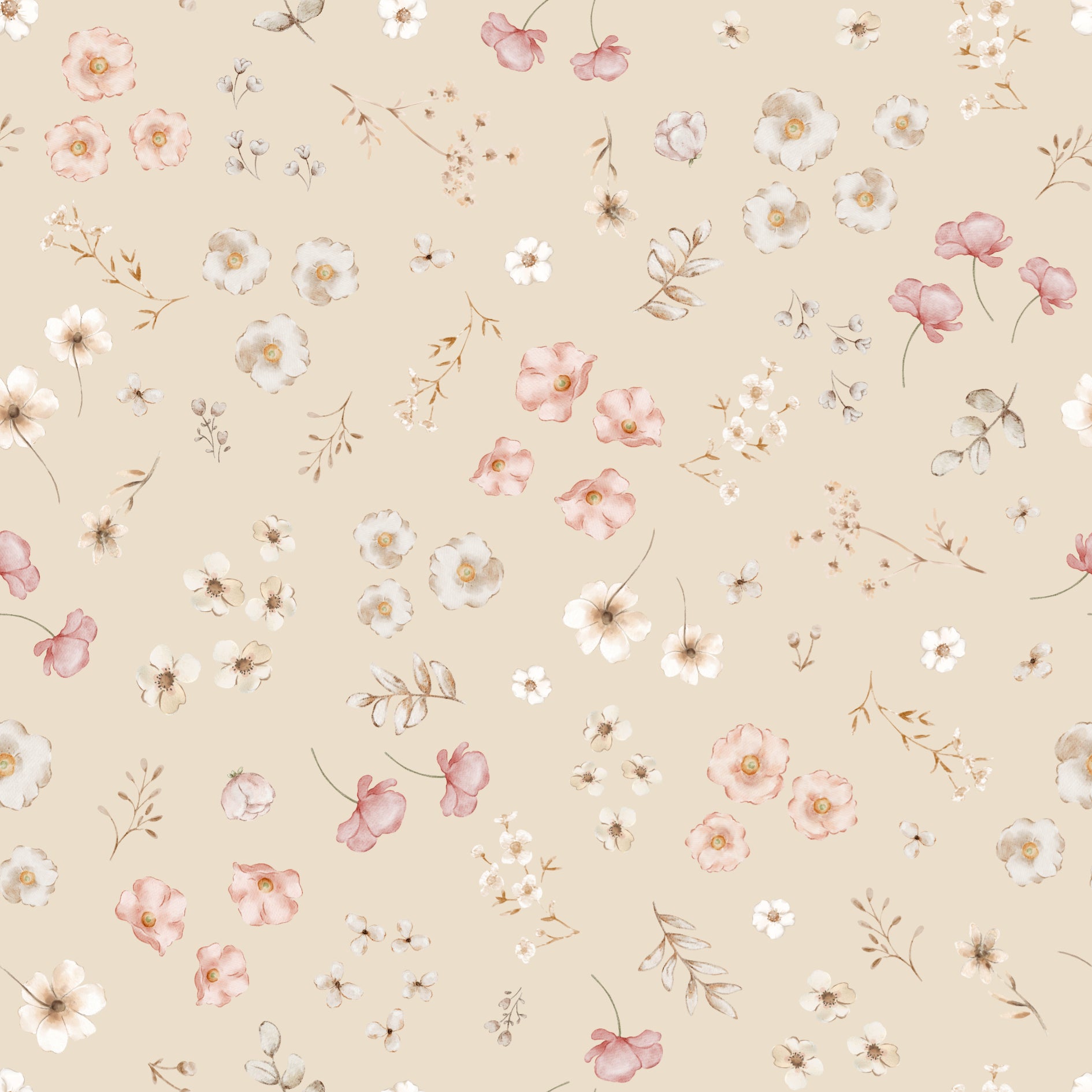 FloralHedvig Sand - Family Fabrics B.V.
