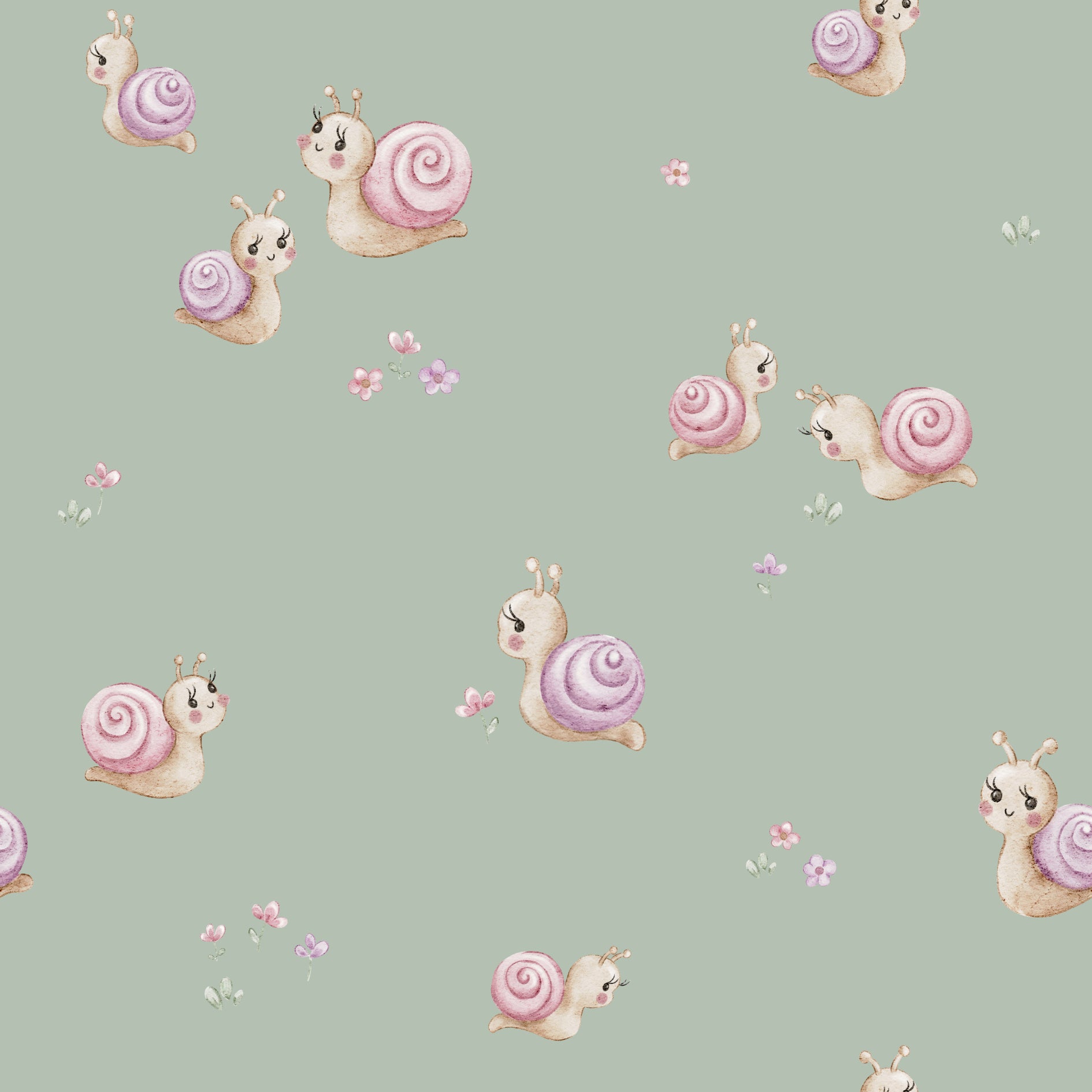 GirlSnails-Green - Family Fabrics B.V.