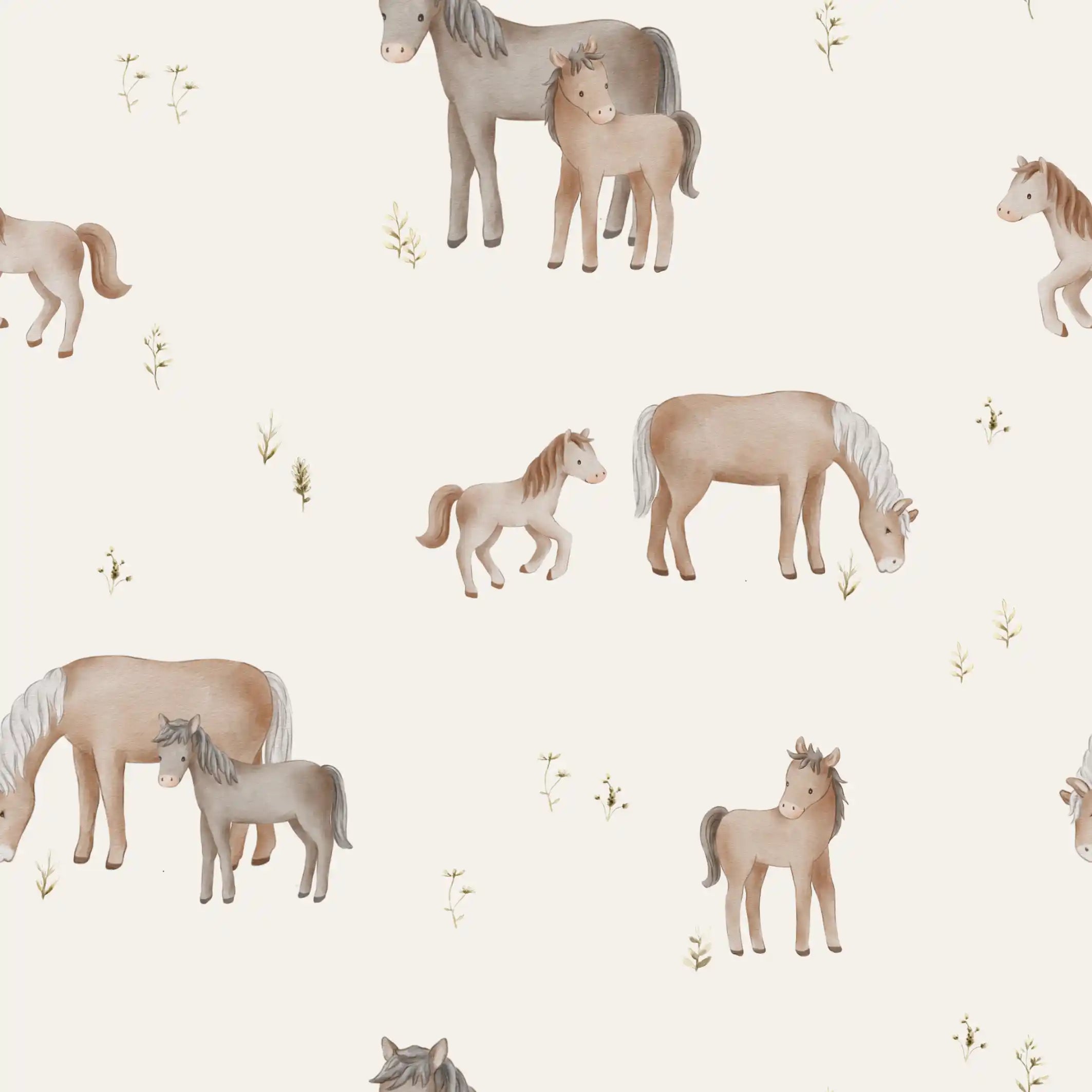 Horses Cream - Family Fabrics B.V.