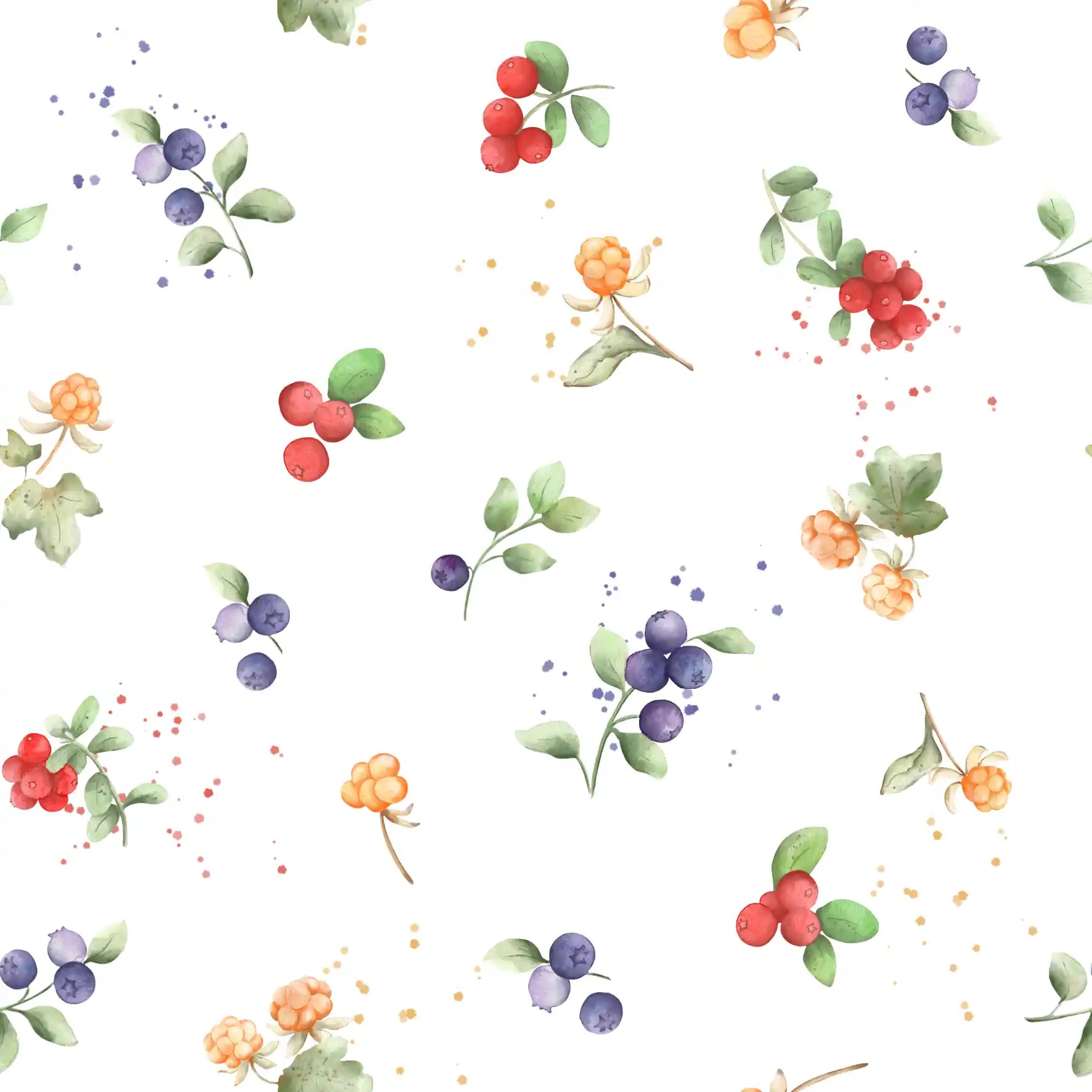 Nordic Berries White - Family Fabrics B.V.