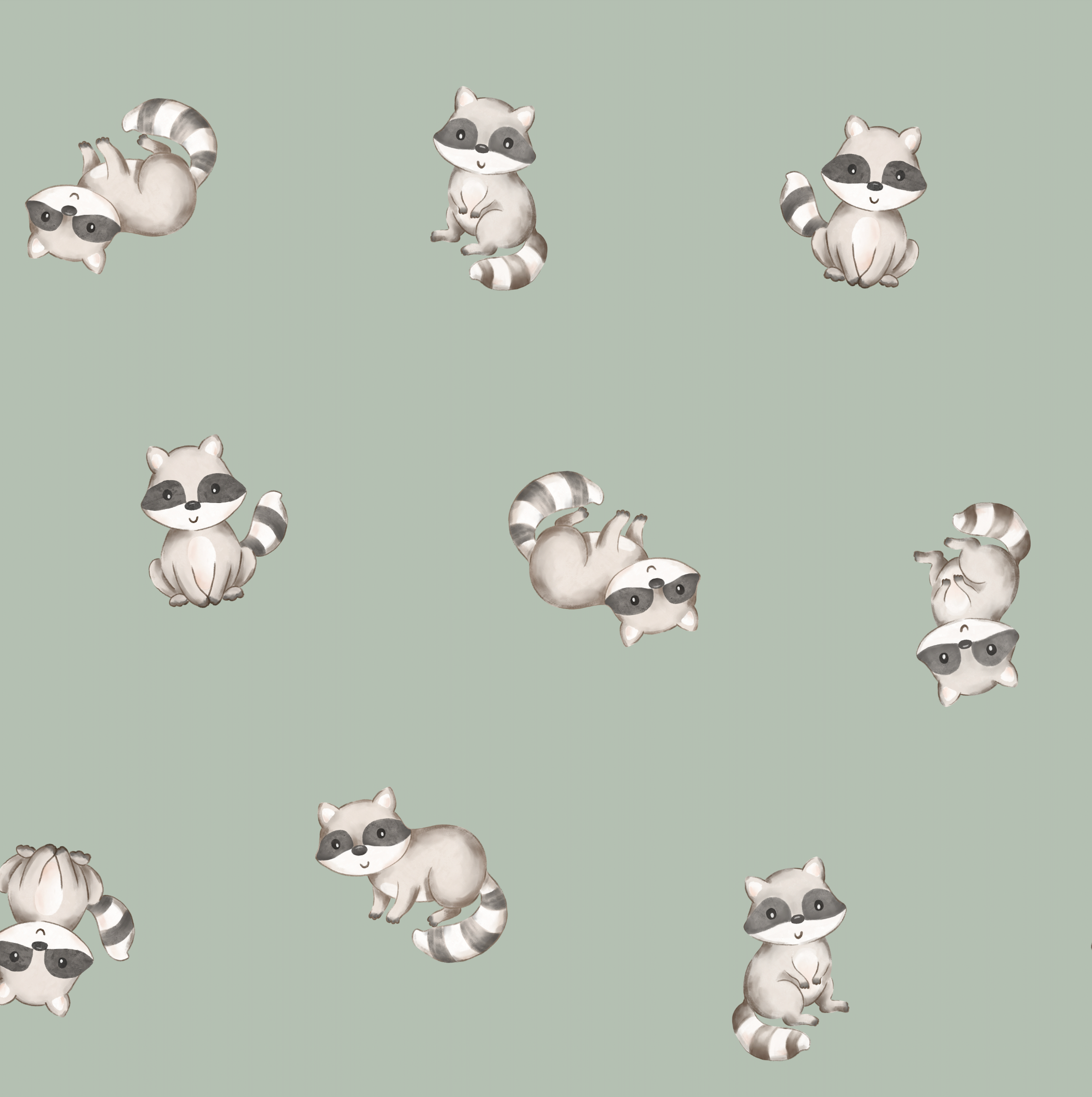 RascalRaccoon-Moss - Family Fabrics B.V.