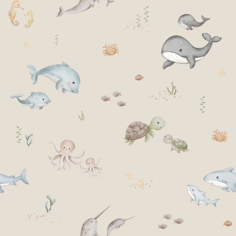 Sea Life Ecru