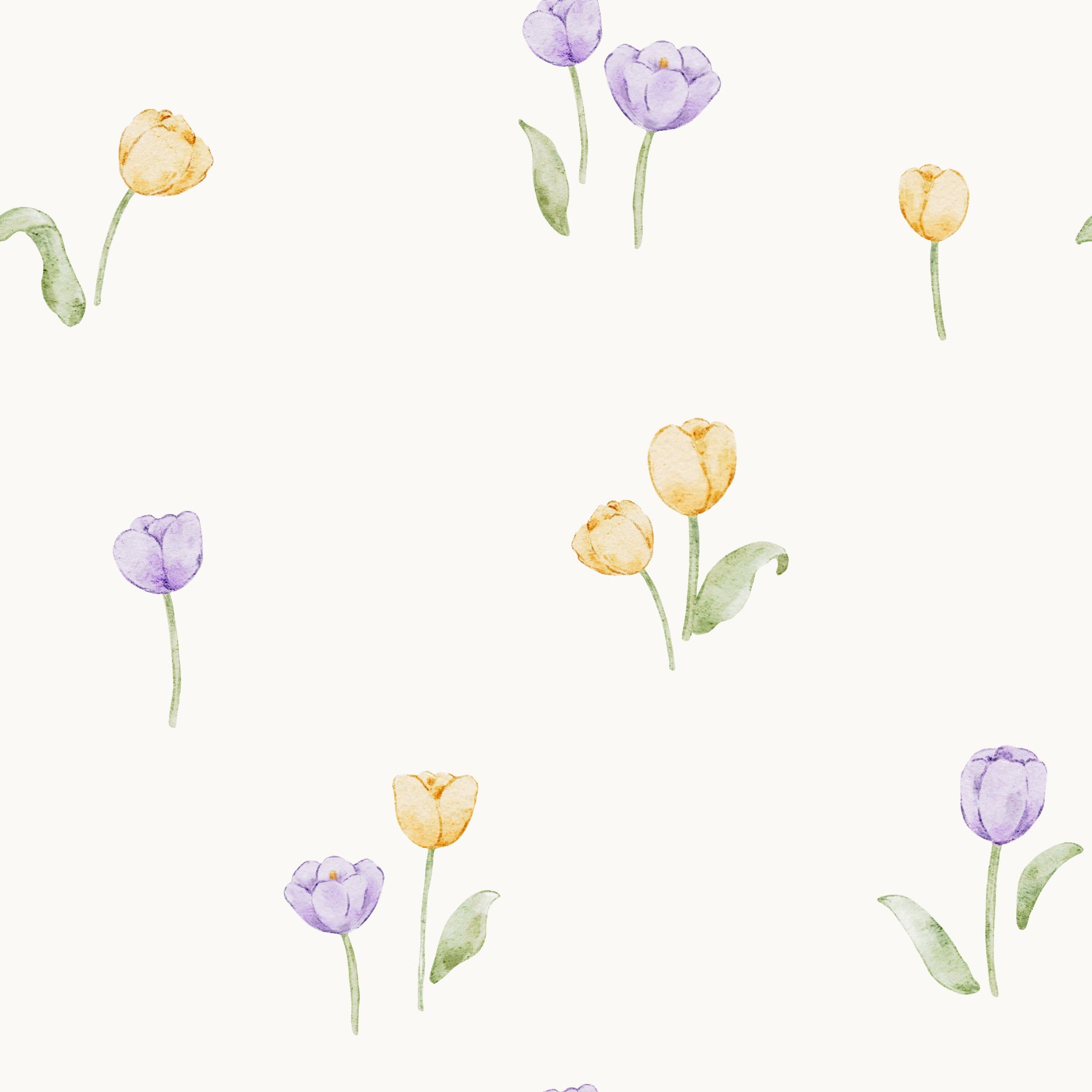Tulips OffWhite - Family Fabrics B.V.